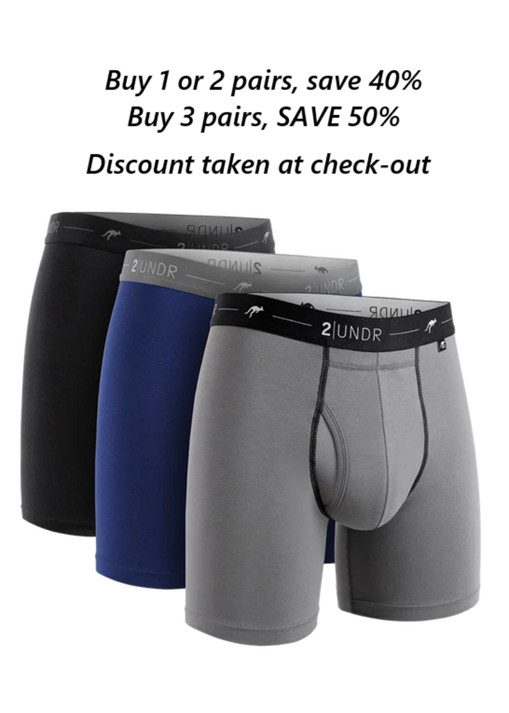 2UNDR 2UNDR Swing Shift Brief Solid
