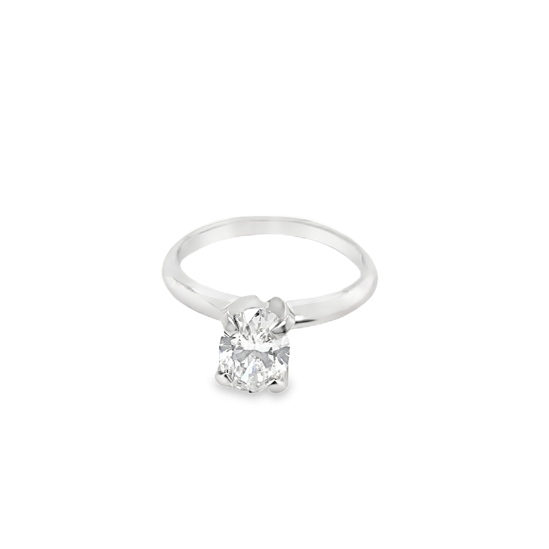 14kt White Gold 1ct Lab Grown Solitaire 14kt White Gold 1ct Lab Grown Solitaire
