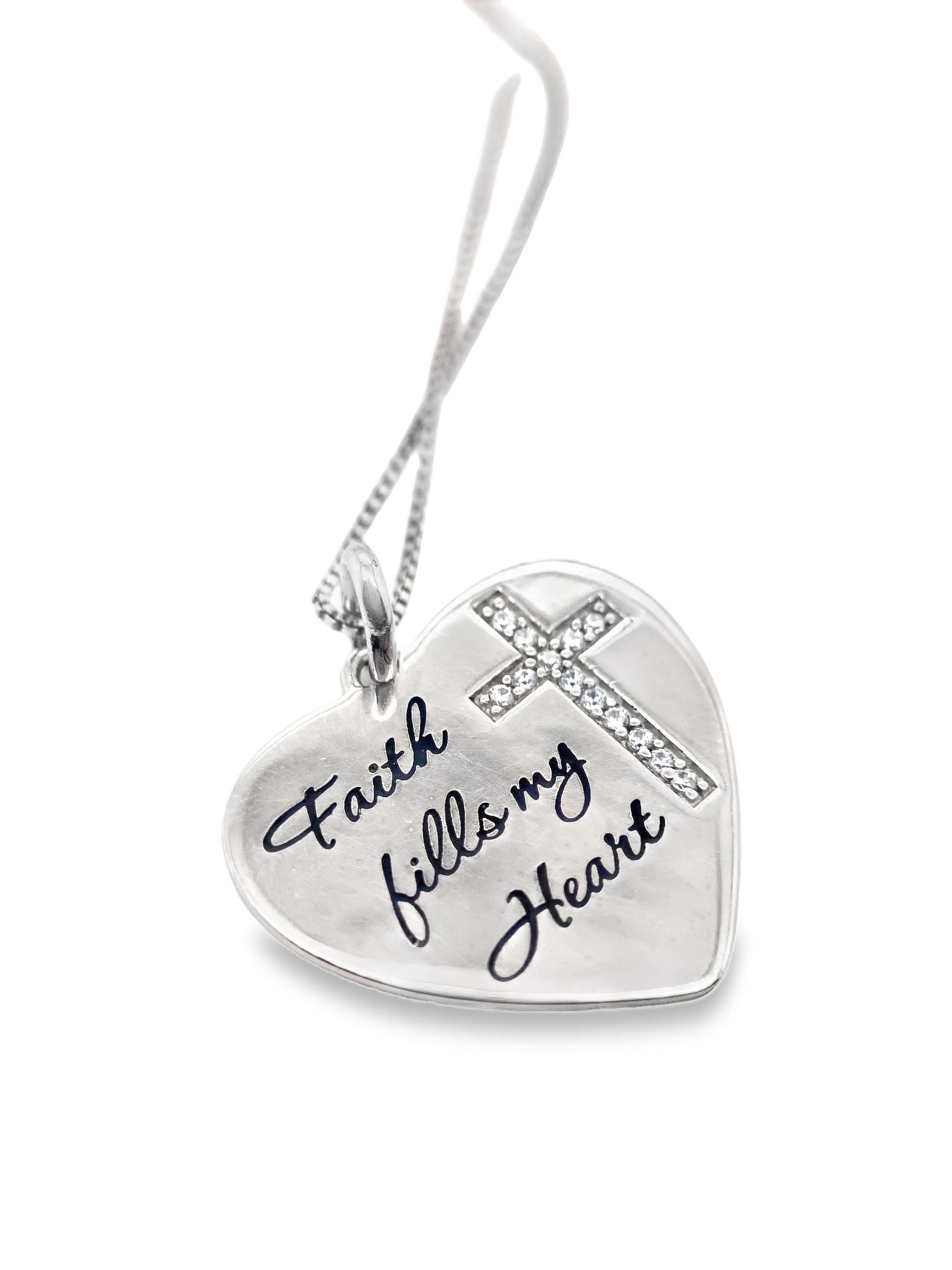 Faith Fills my Heart Pendant and chain