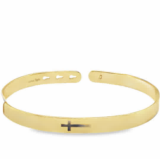 STST SIDEWAYS CROSS Y BANGLE SMM