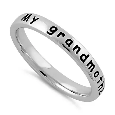 .925 MY GRANDMOTHER IS MY ANGEL SZ9 .925 MY GRANDMOTHER IS MY ANGEL SZ9