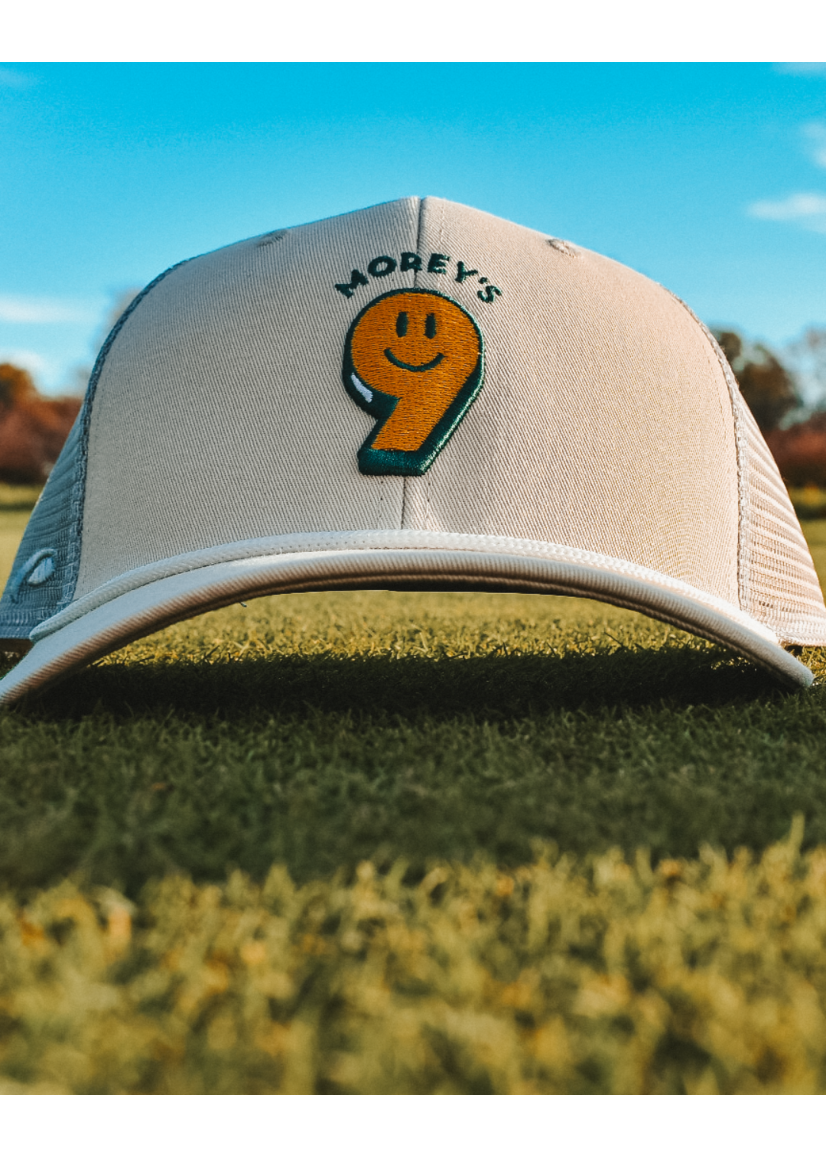 Morey 9 Trucker Hat- Tan
