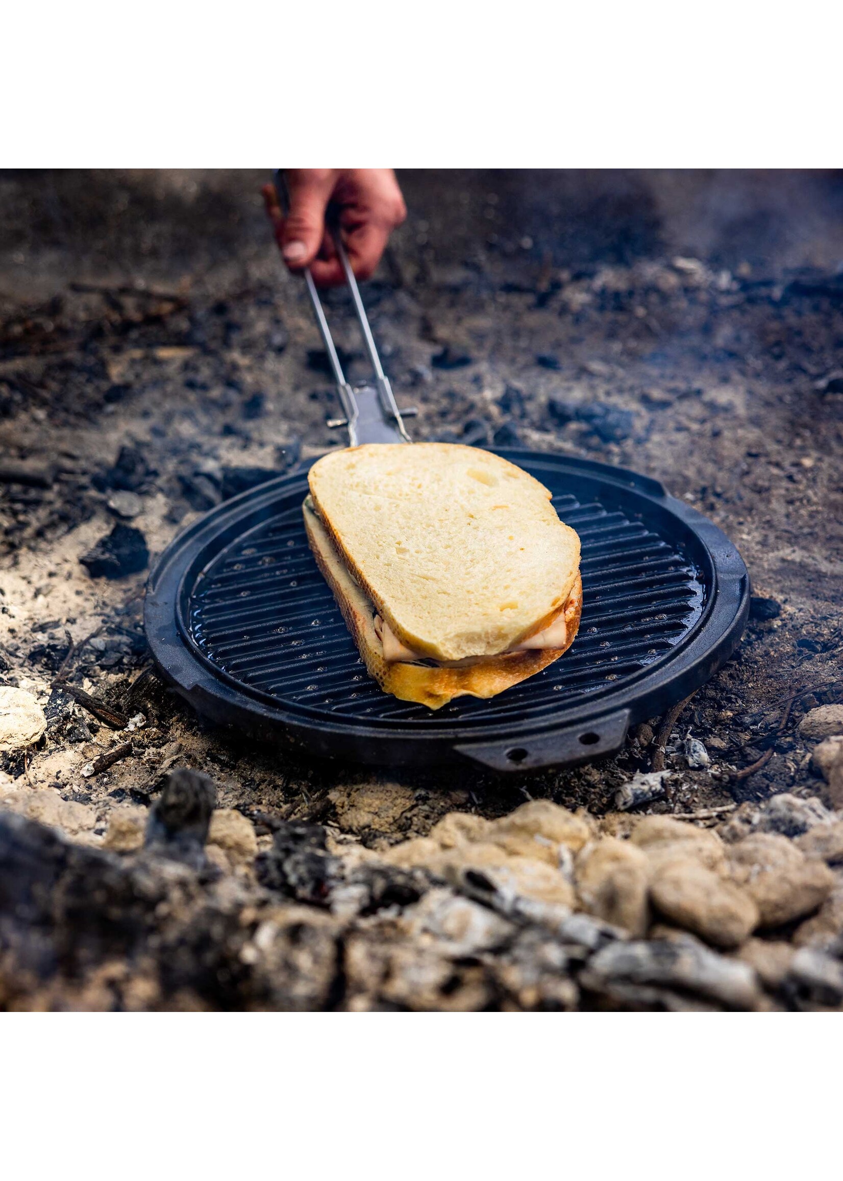 GSI OUTDOORS GUIDECAST ROUND GRIDDLE 10"