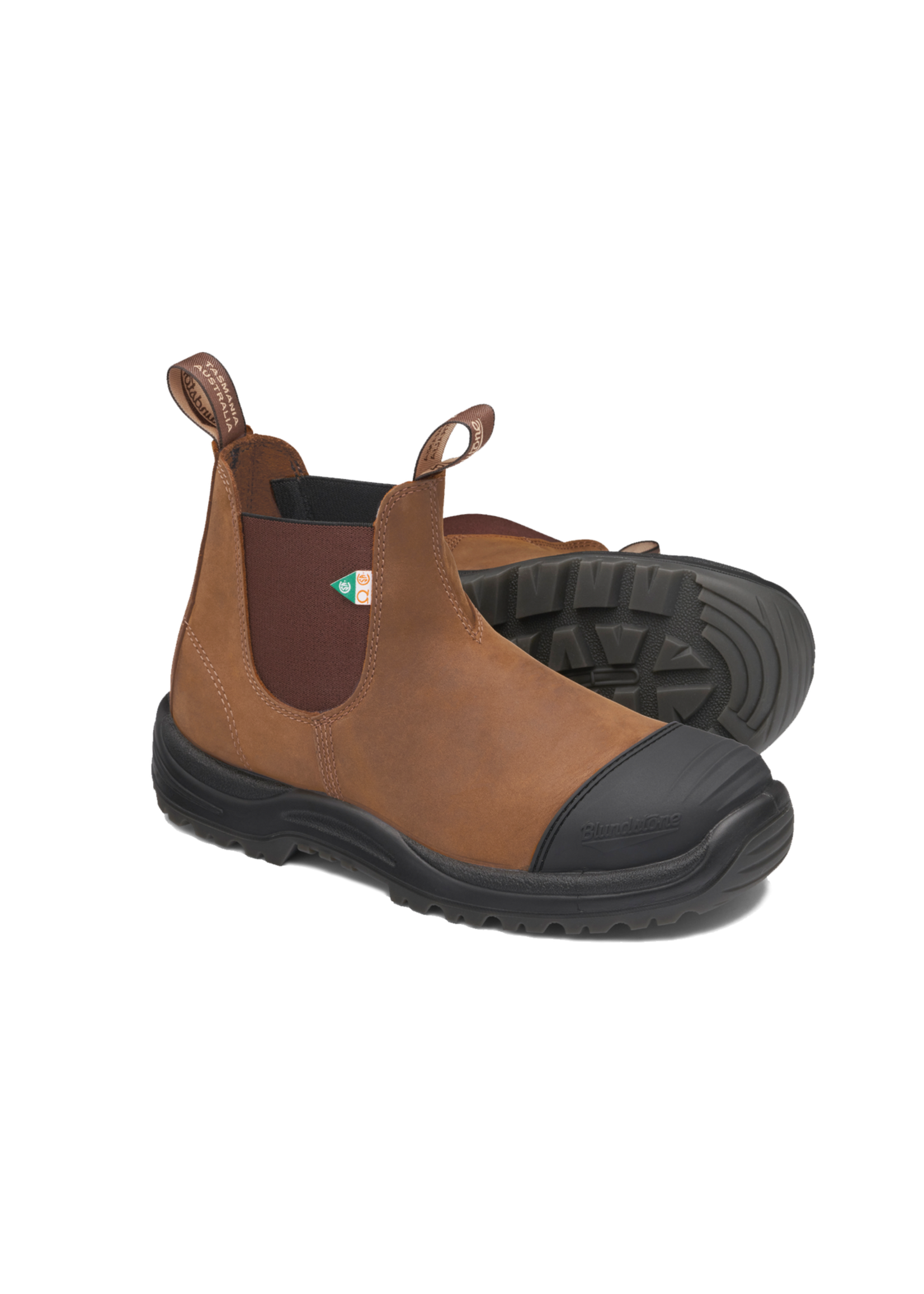 BLUNDSTONE Work & Safety Toe Cap #169 – Saddle Brown