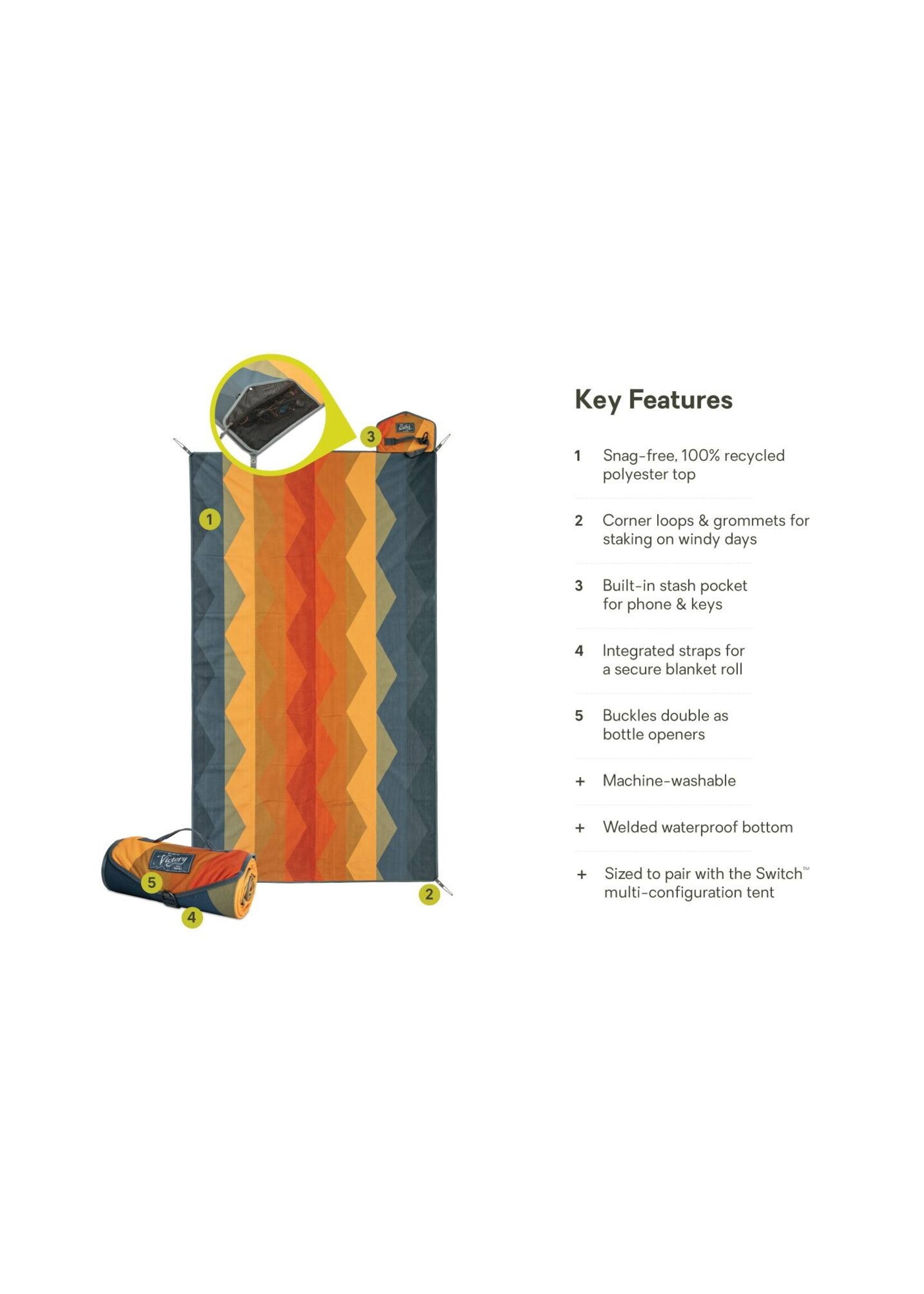 NEMO EQUIPMENT VICTORY PATIO BLANKET - MED