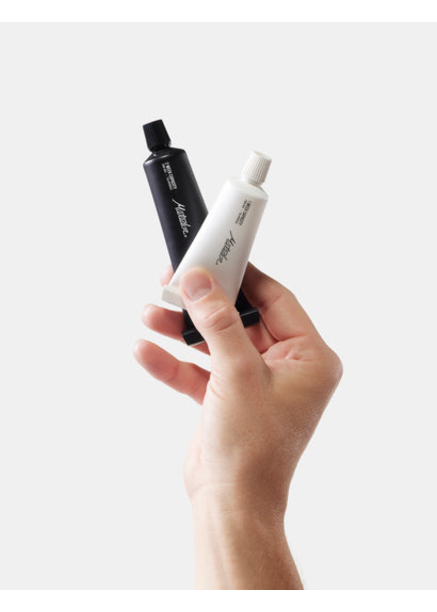 MATADOR REFILLABLE TOOTHPASTE TUBES-BLK/WHT