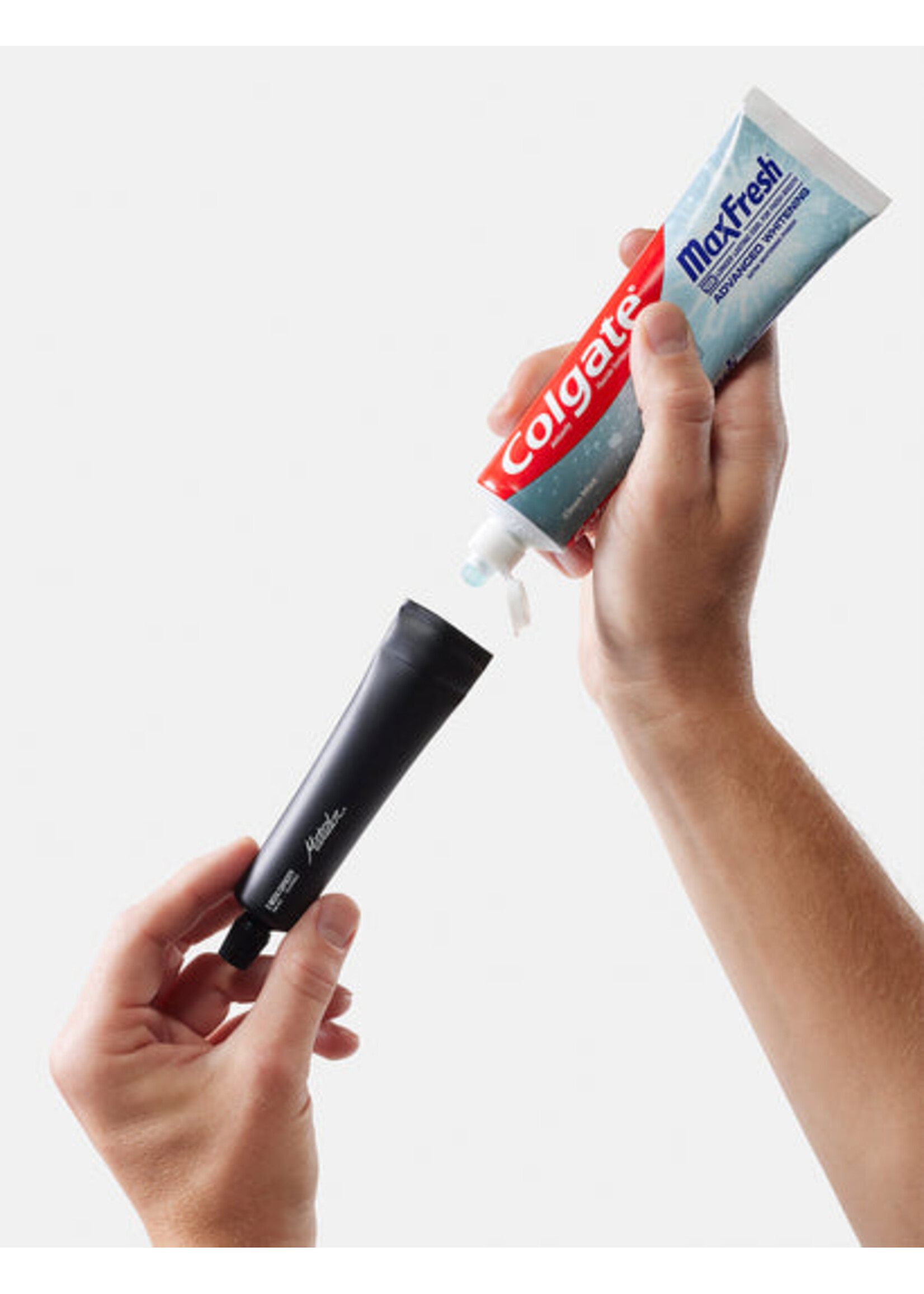 MATADOR REFILLABLE TOOTHPASTE TUBES-BLK/WHT