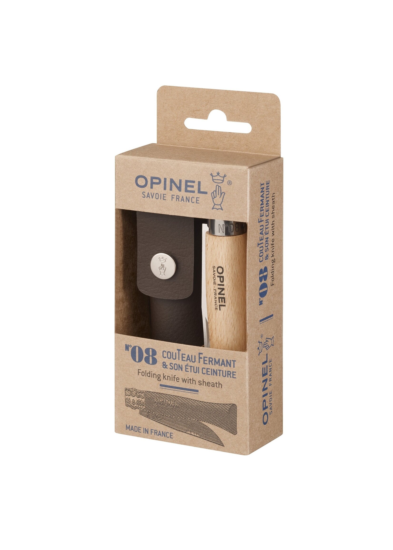 OPINEL OPINEL NO. 8 FOLDING KNIFE & SHEATH