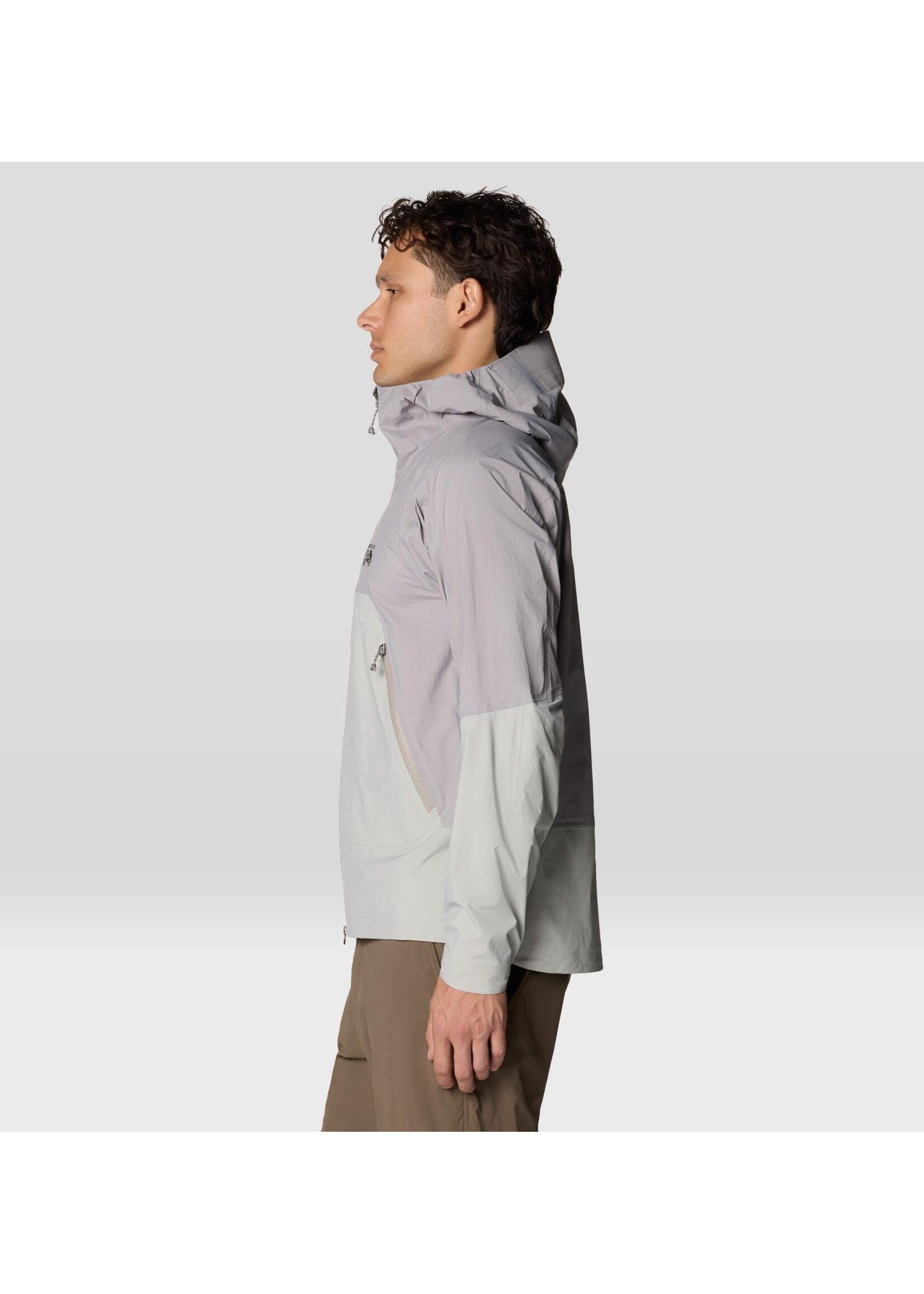 MOUNTAIN HARDWEAR CLOUD CIPHER HOODED RAIN JKT-