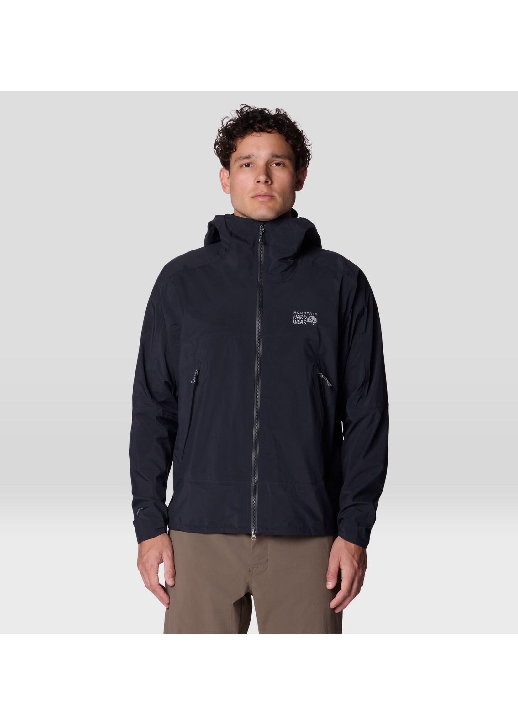 MOUNTAIN HARDWEAR CLOUD CIPHER HOODED RAIN JKT-