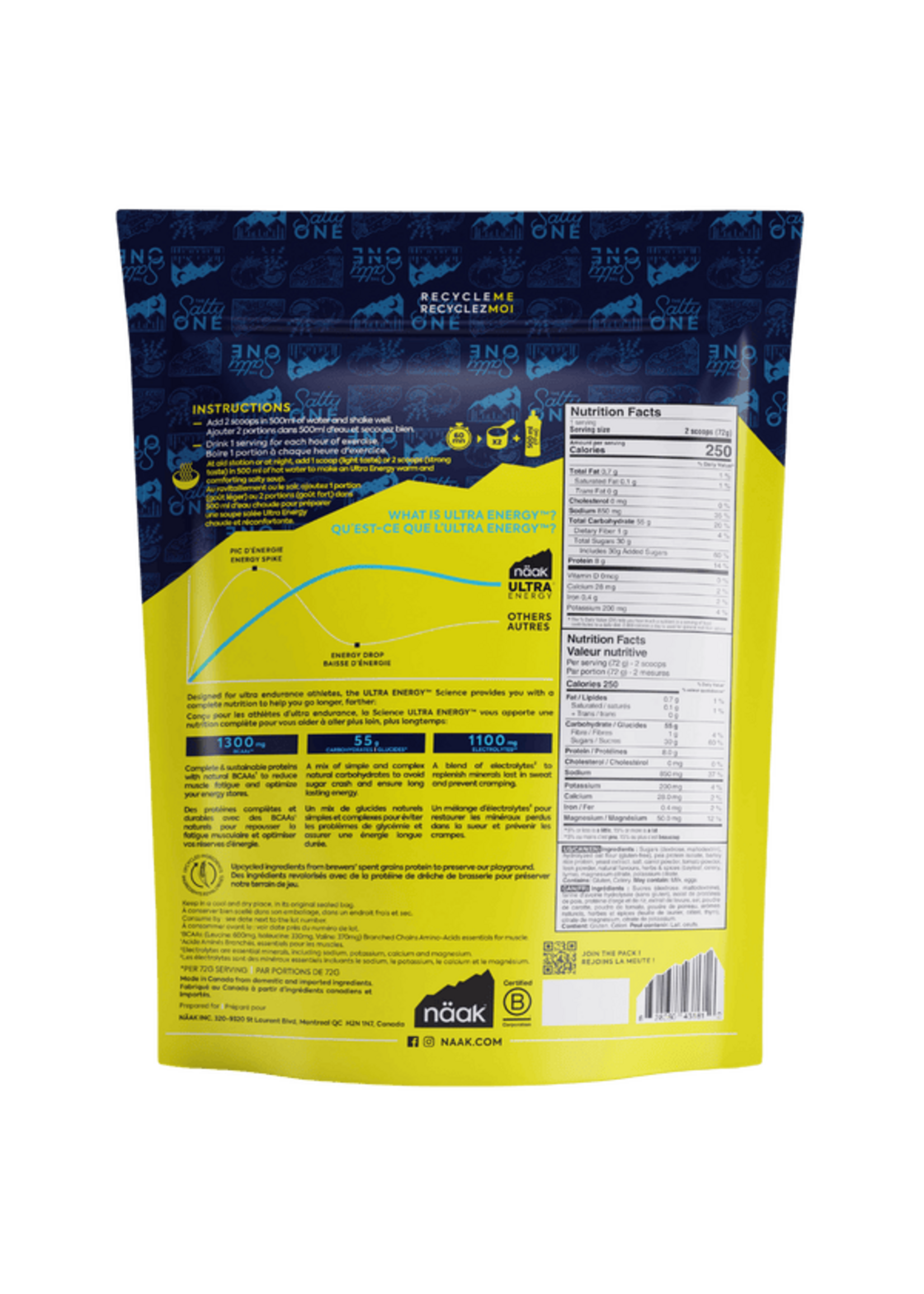 NAAK NAAK ENERGY DRINK MIX 720G