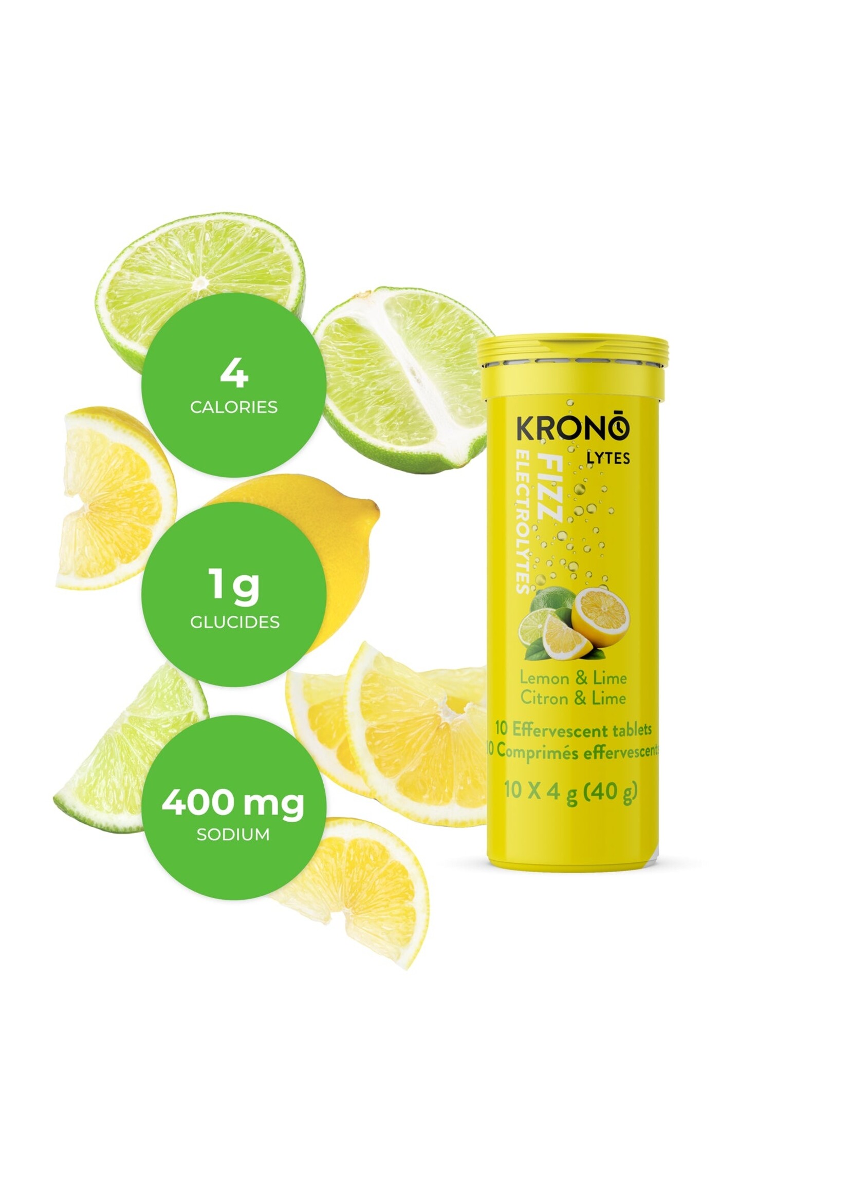 KRONO KRONO EFFERVESCENT TABLETS LEMON LIME