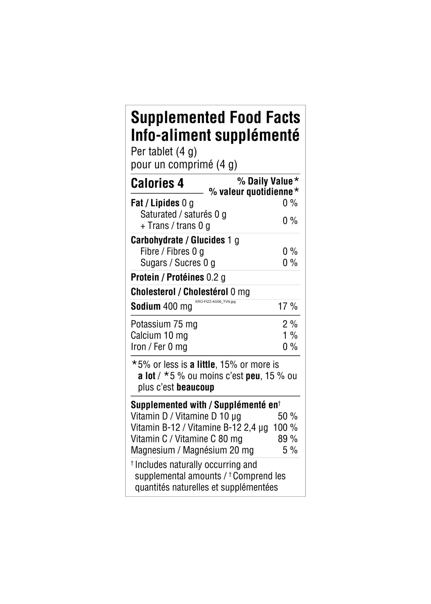 KRONO KRONO EFFERVESCENT TABLETS LEMON LIME