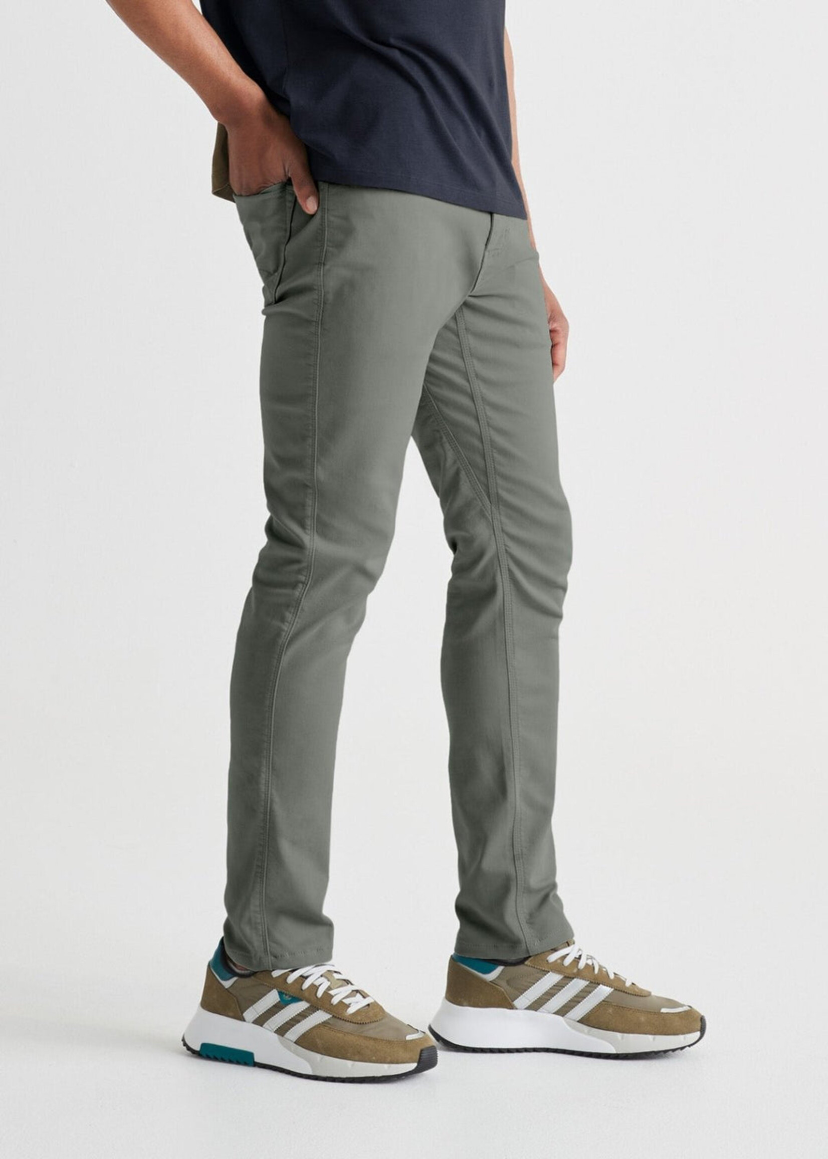 DUER NO SWEAT SLIM TAPER GULL-