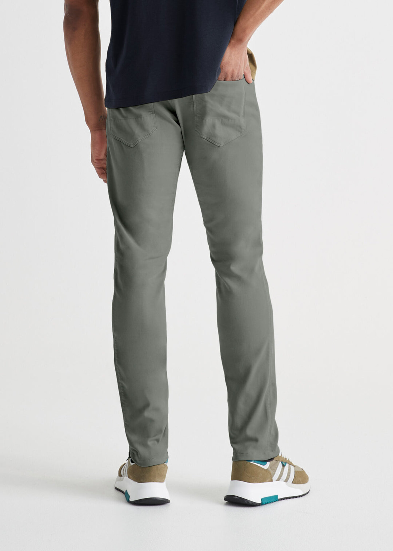 DUER NO SWEAT SLIM TAPER GULL-