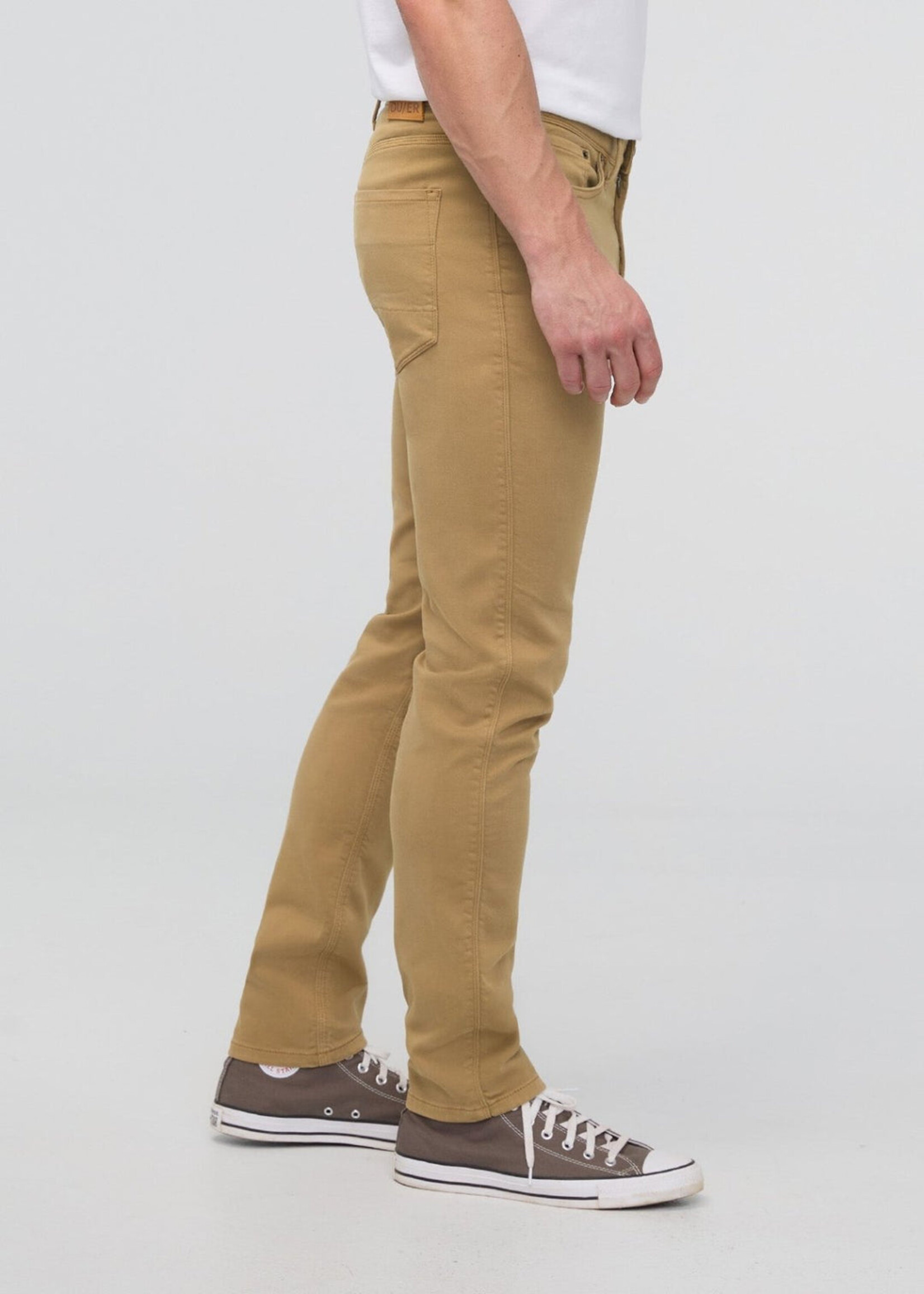 DUER NO SWEAT SLIM TAPER CAMEL-