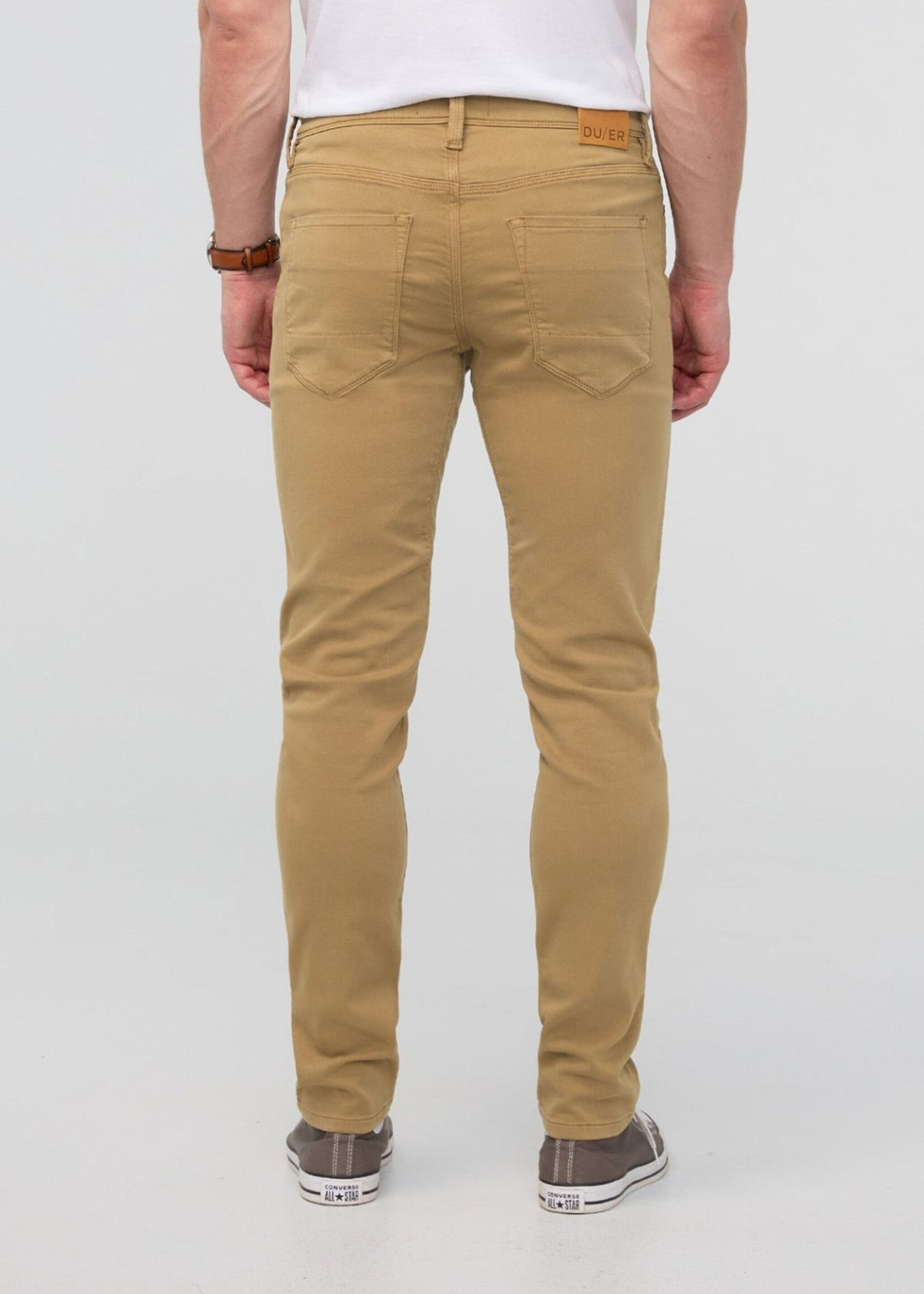 DUER NO SWEAT SLIM TAPER CAMEL-