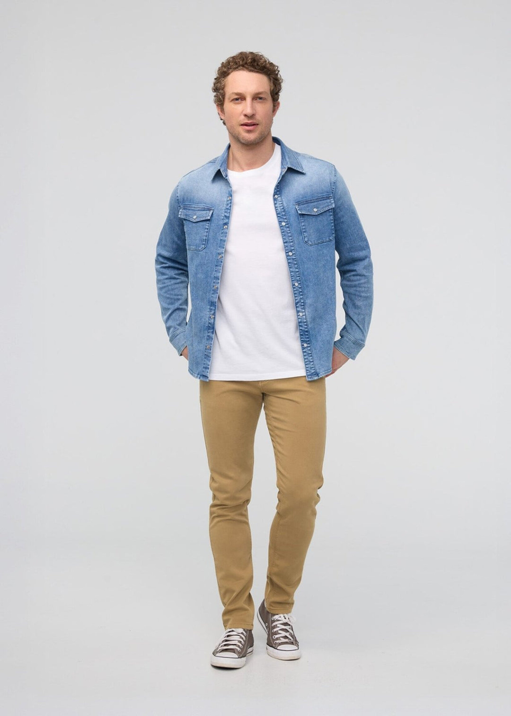 DUER NO SWEAT SLIM TAPER CAMEL-