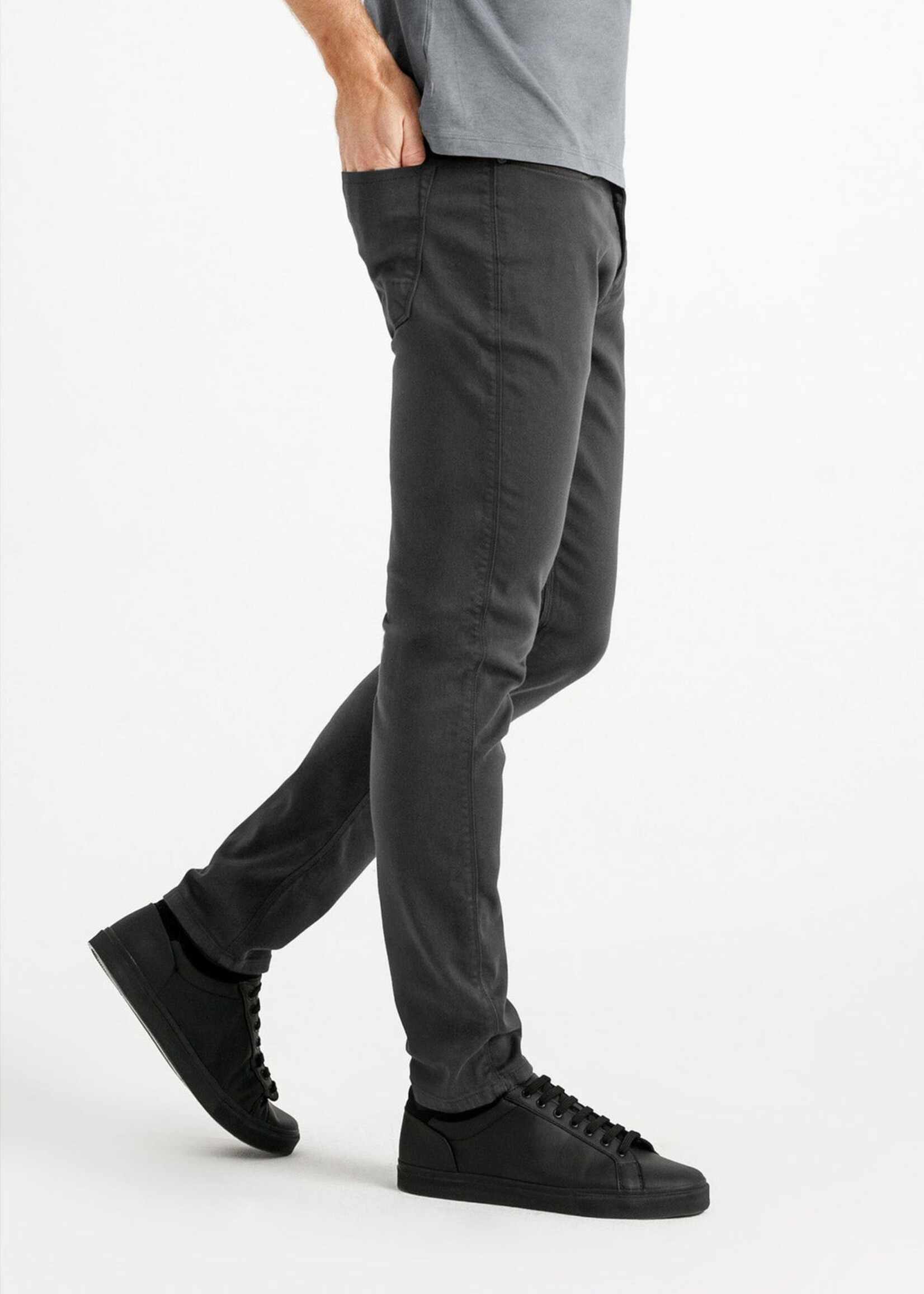 DUER NO SWEAT SLIM TAPER SLATE-