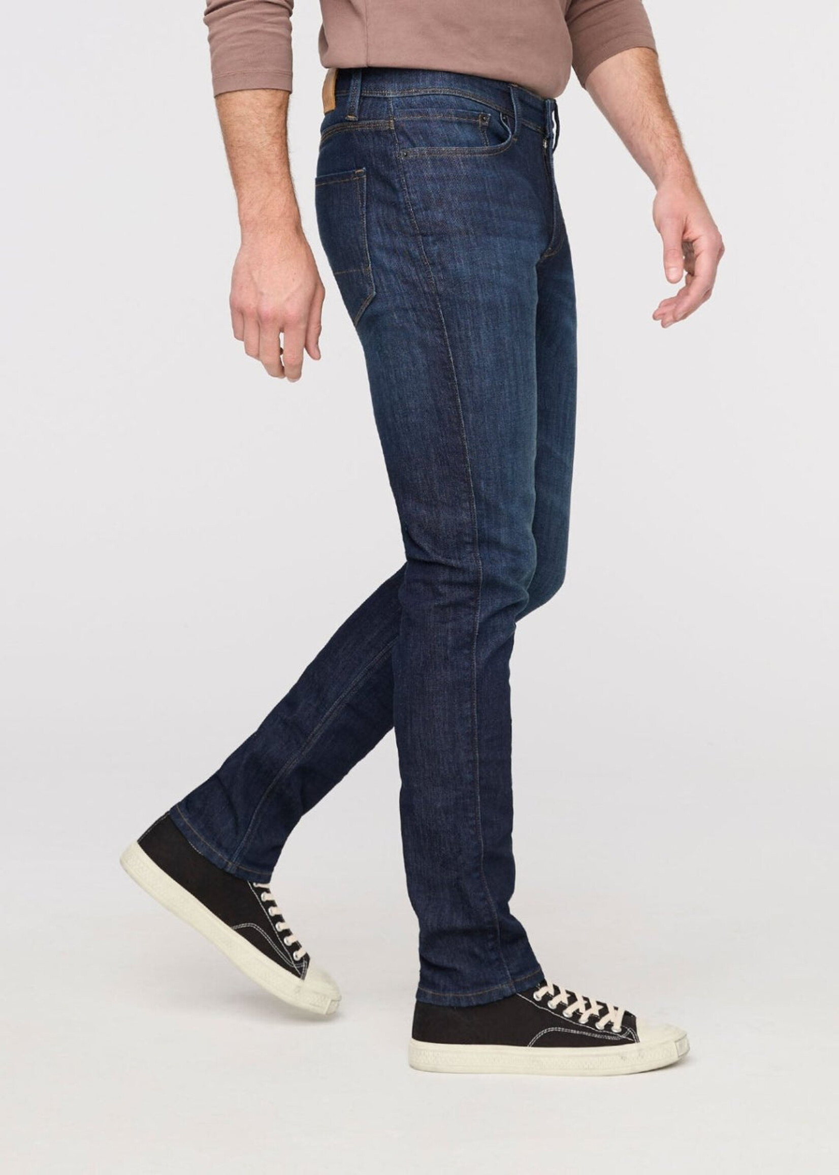 DUER PERF DENIM SLIM TAPER MARINA BLUE-