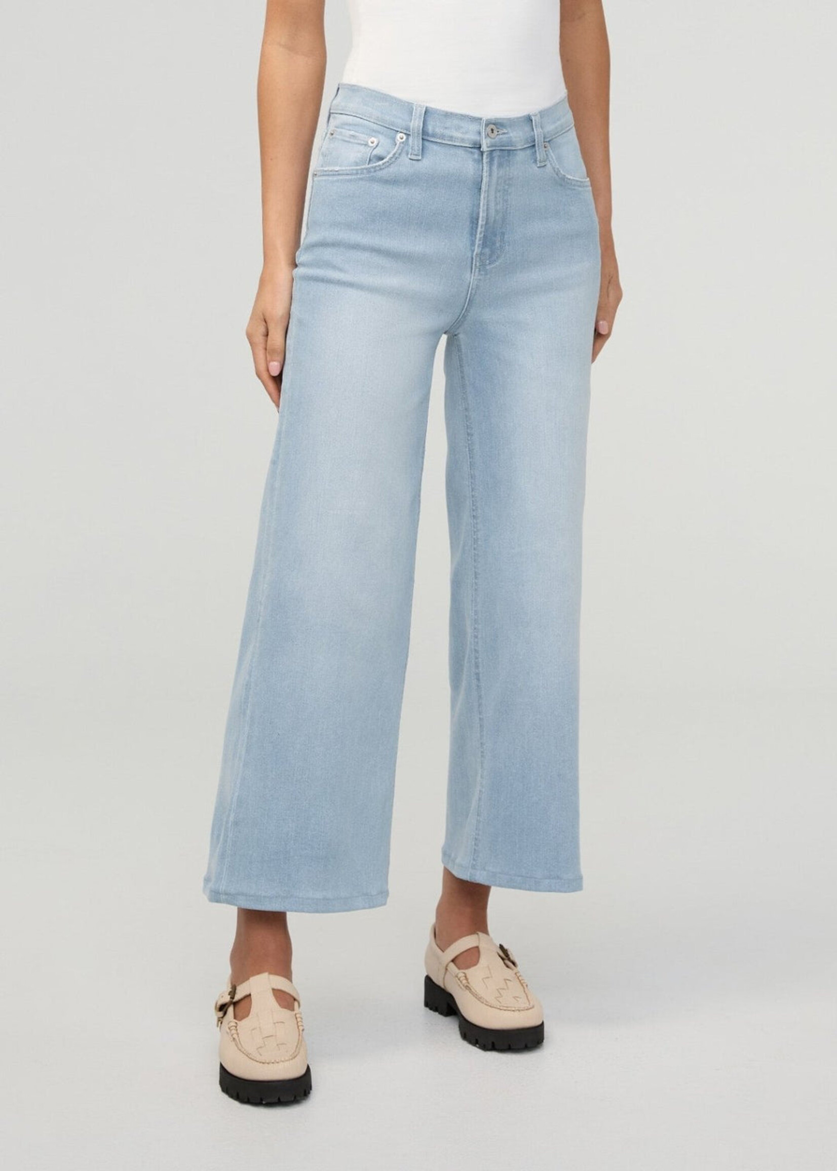 DUER WMS PERF DENIM + HR WIDE CROP-ZEPHYR