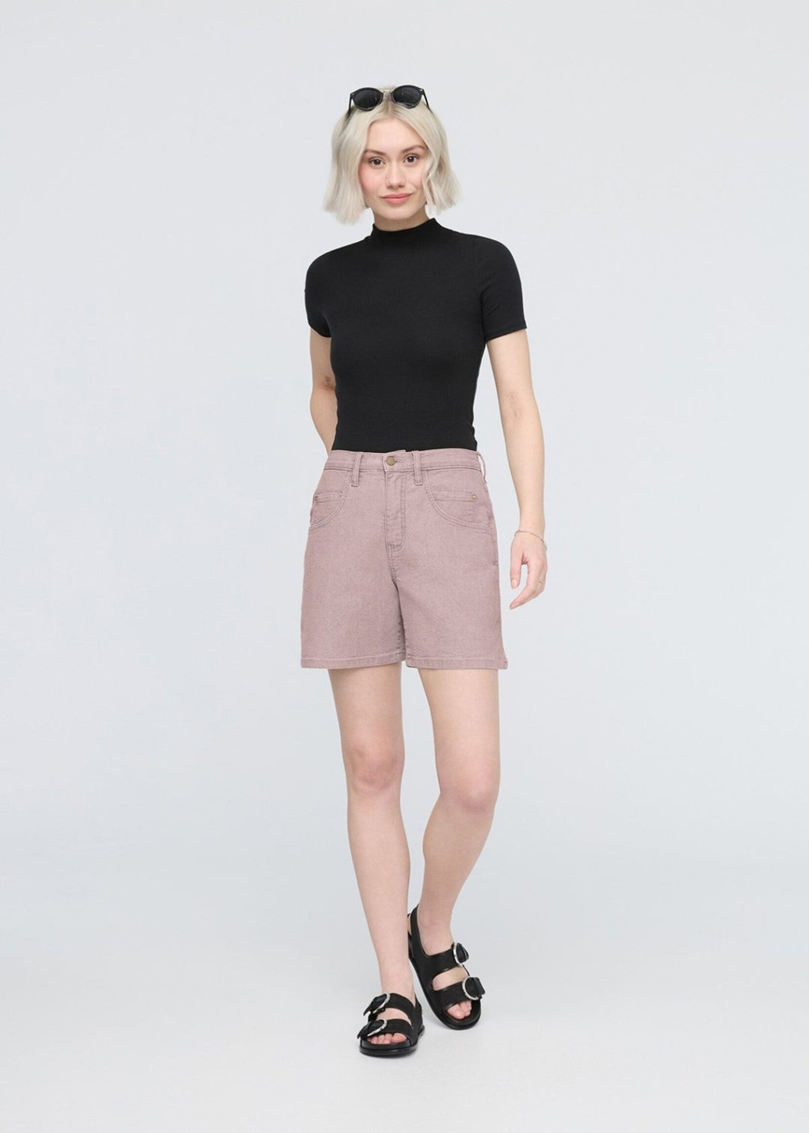 DUER WMS STRETCH CANVAS HIGH RISE RELAXED SHORT-