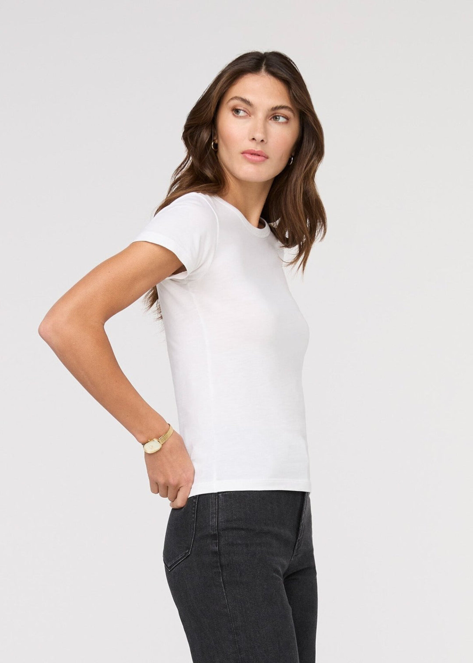 DUER WMS PUREPIMA SLIM CREW-