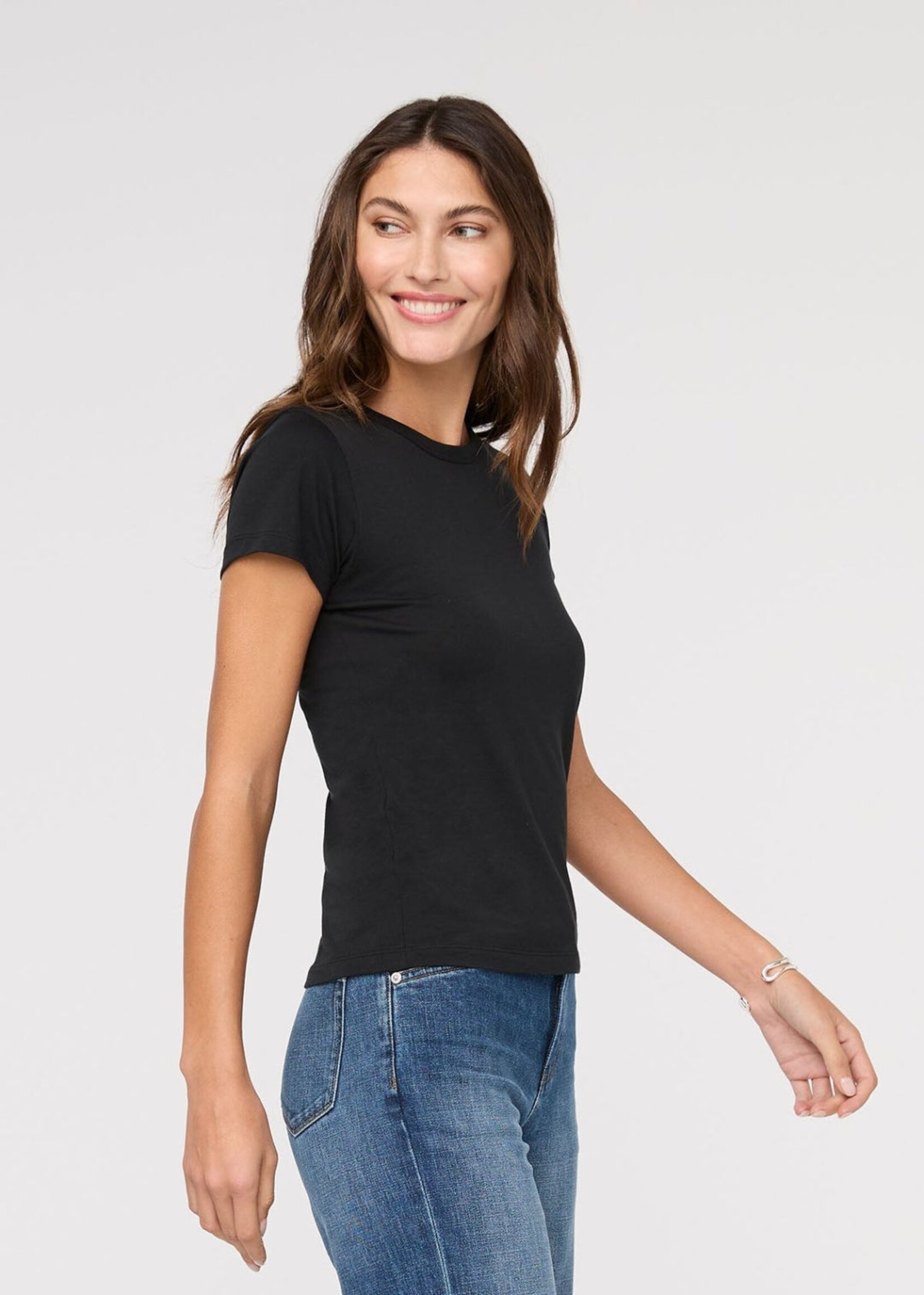DUER WMS PUREPIMA SLIM CREW-