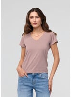 DUER WMS PUREPIMA SLIM V NECK-