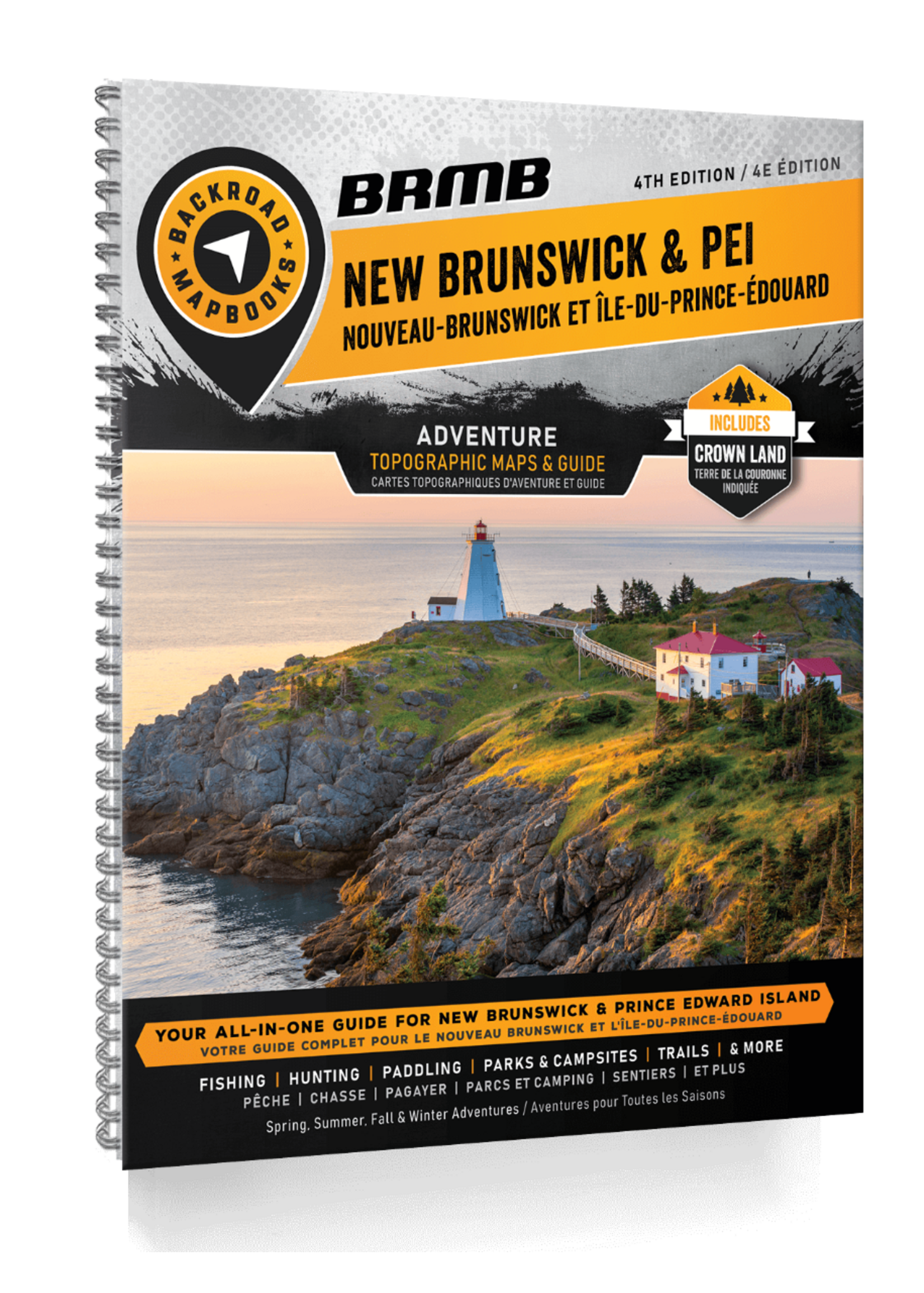 BACKROADS MAPS BACKROAD MAPS NB & PEI  SPIRAL 4TH EDITION