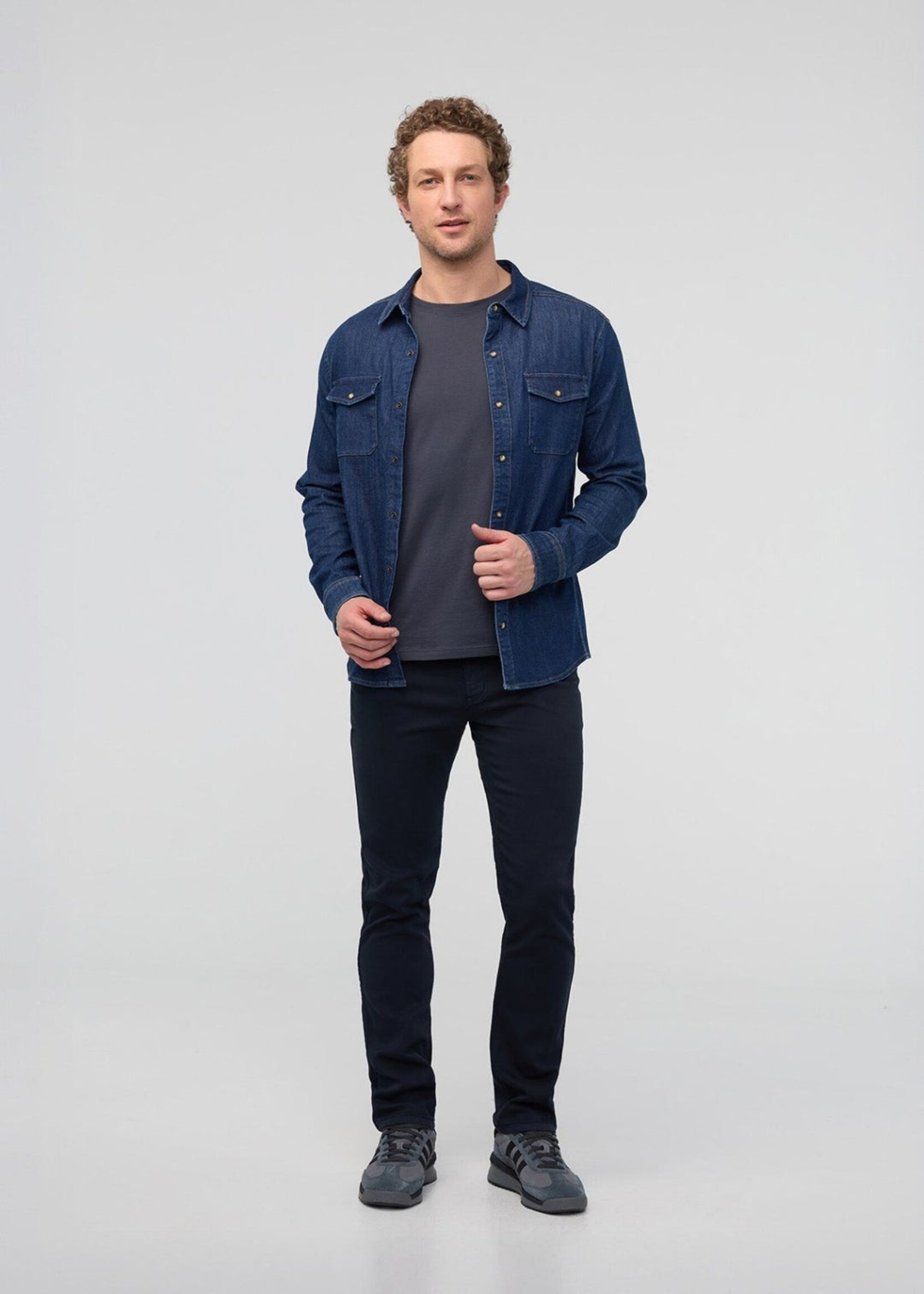DUER NO SWEAT SLIM STRAIGHT NAVY-