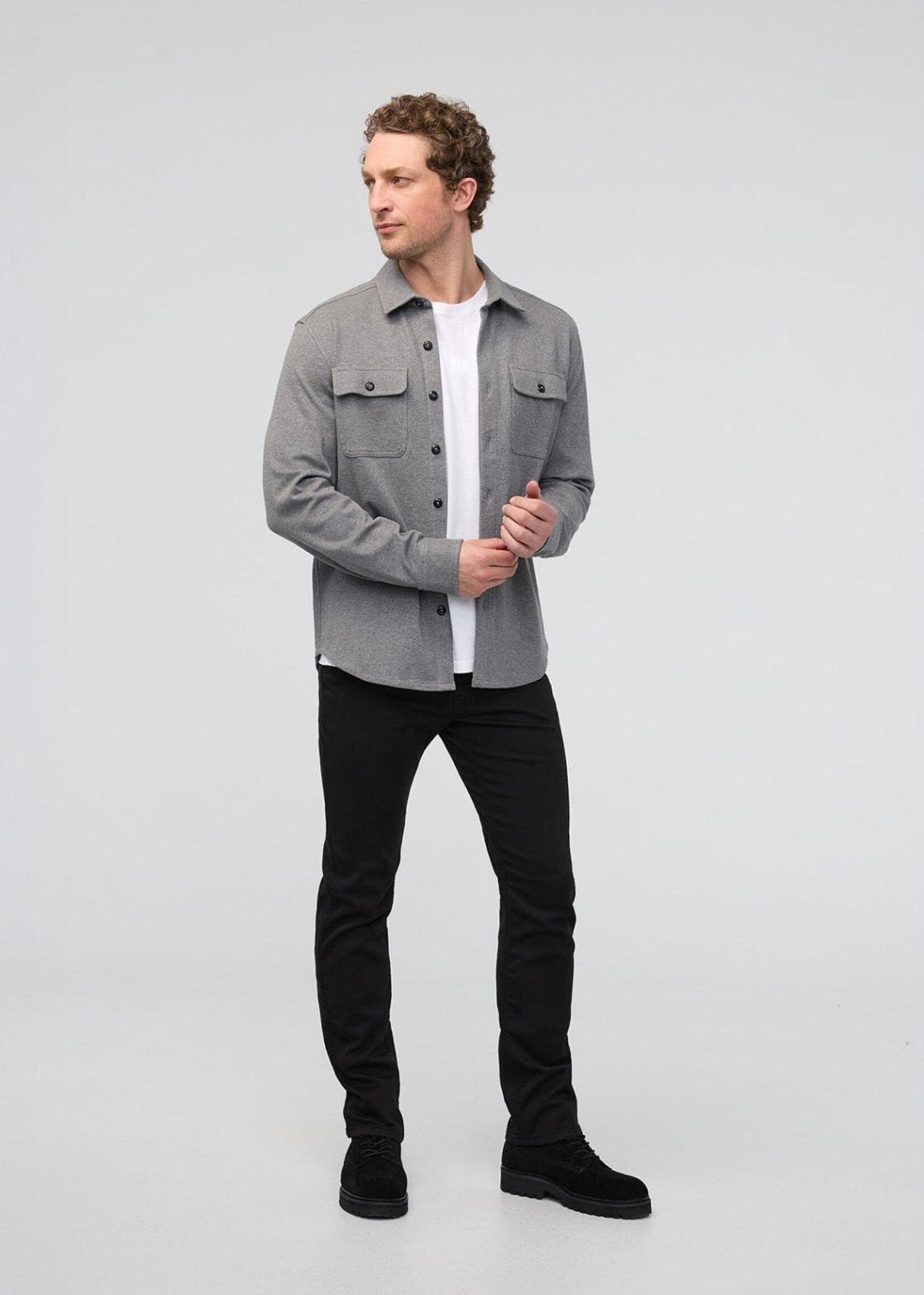DUER NO SWEAT SLIM STRAIGHT BLACK-