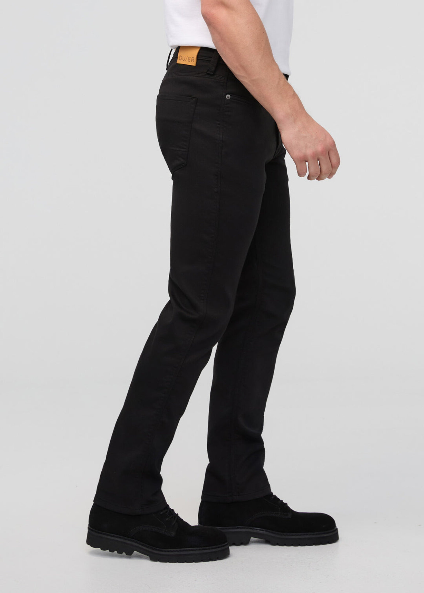 DUER NO SWEAT SLIM STRAIGHT BLACK-