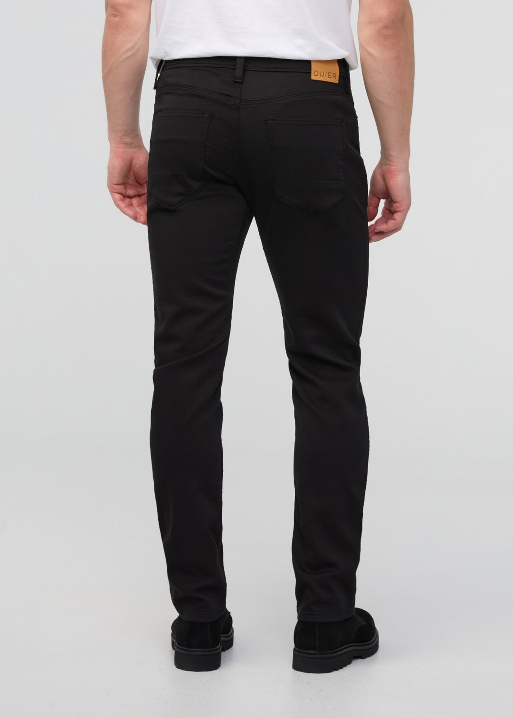DUER NO SWEAT SLIM STRAIGHT BLACK-
