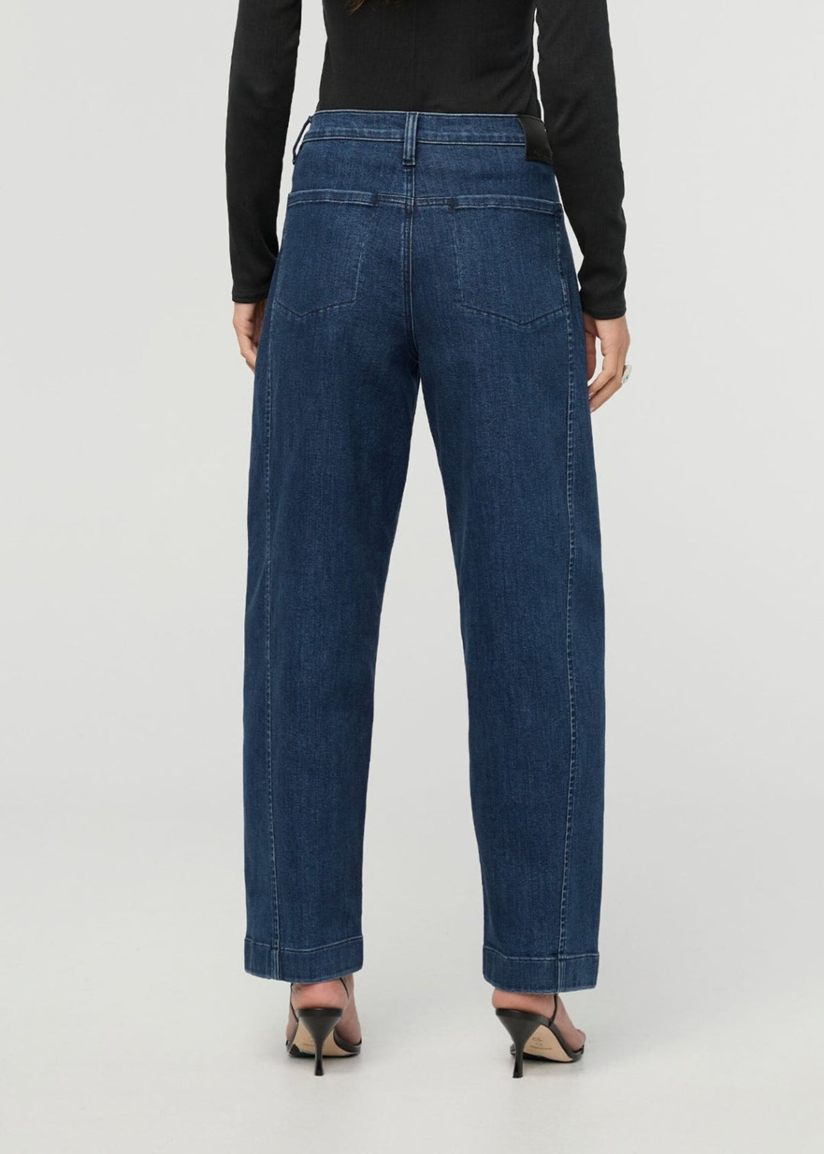 DUER WMS PERF DENIM+ HIGH RISE BARREL