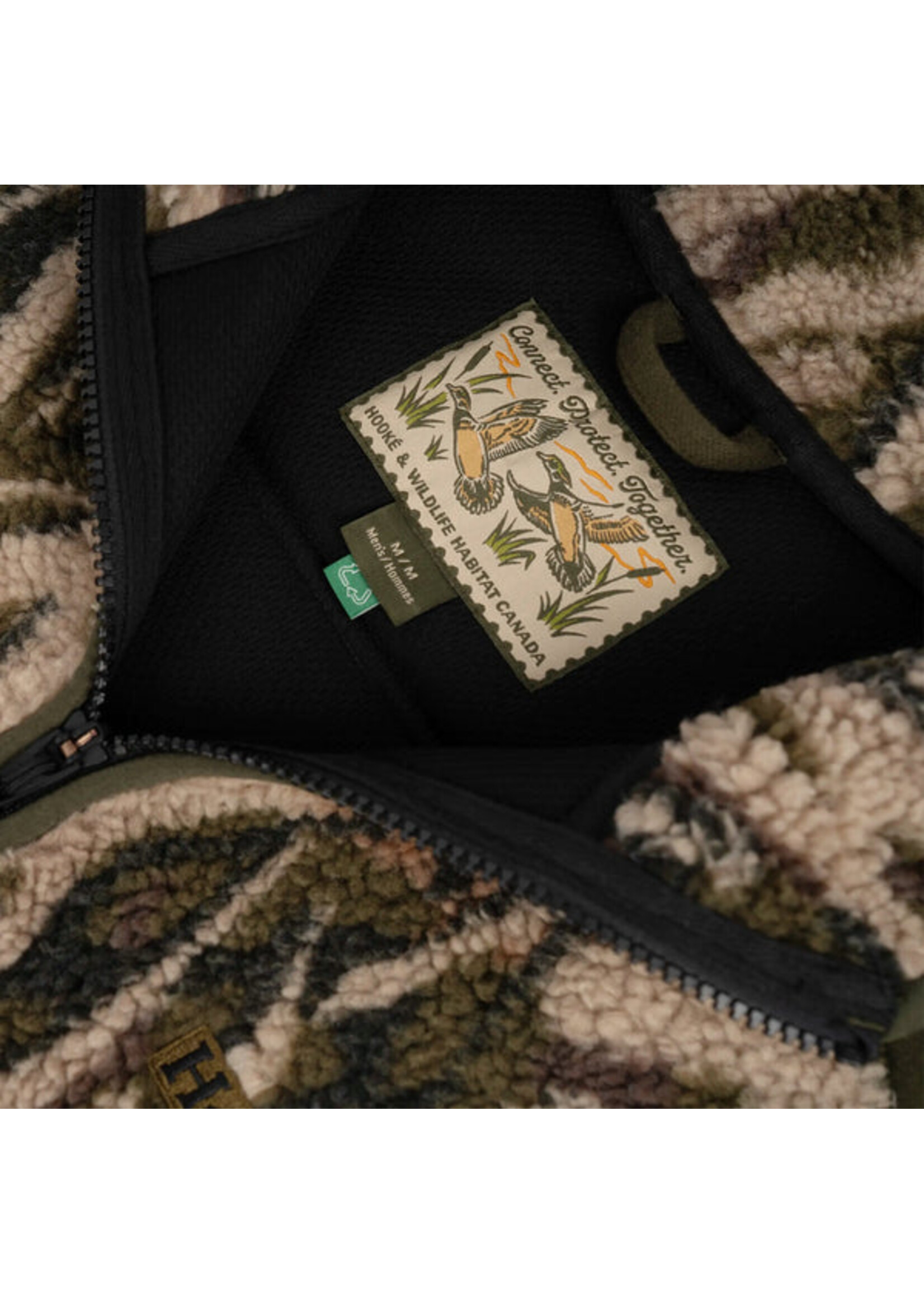 HOOKÉ WHC MARSHLAND PILE FLEECE JACKET