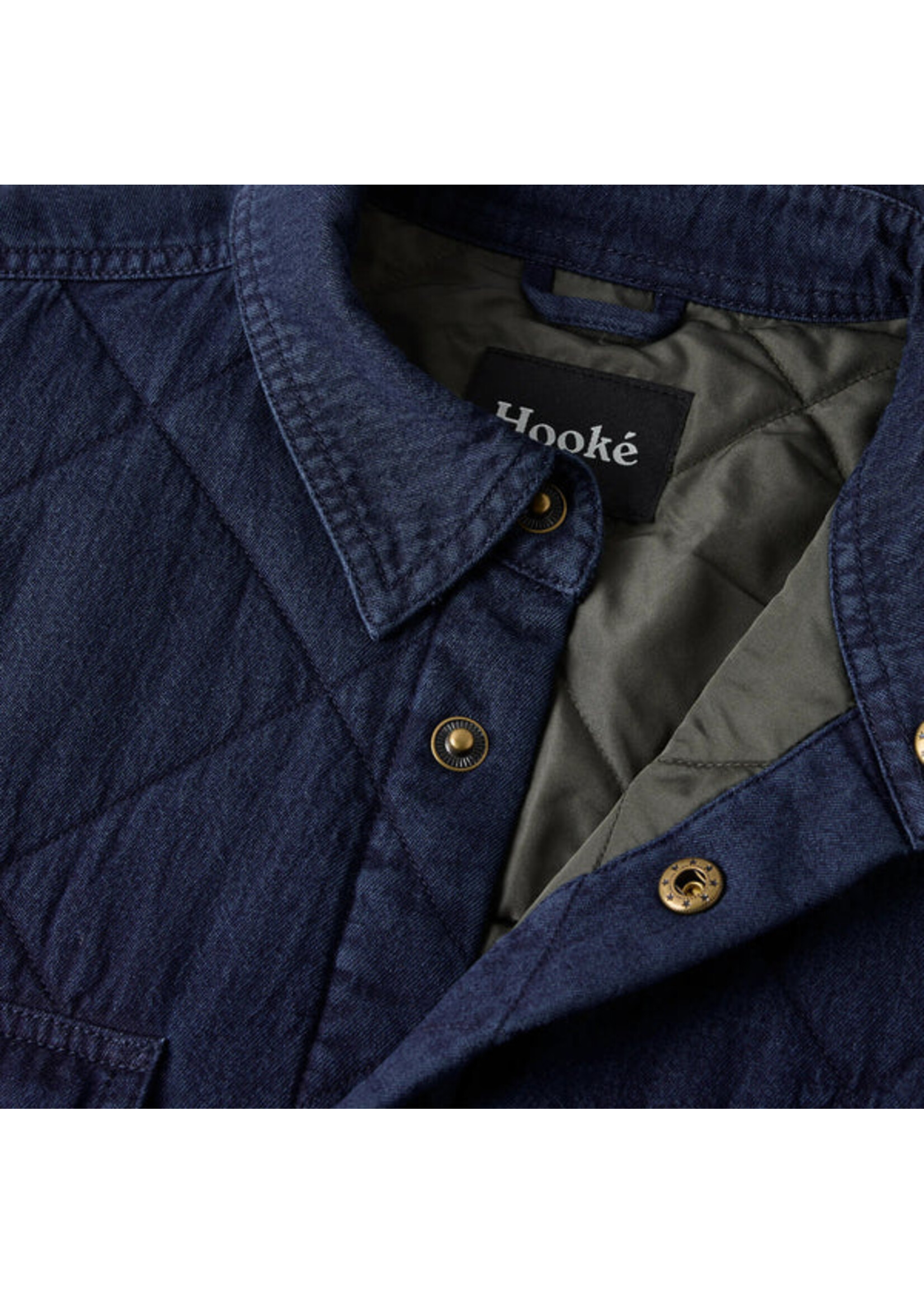 HOOKÉ DENIM QUILTED JACK SHIRT-