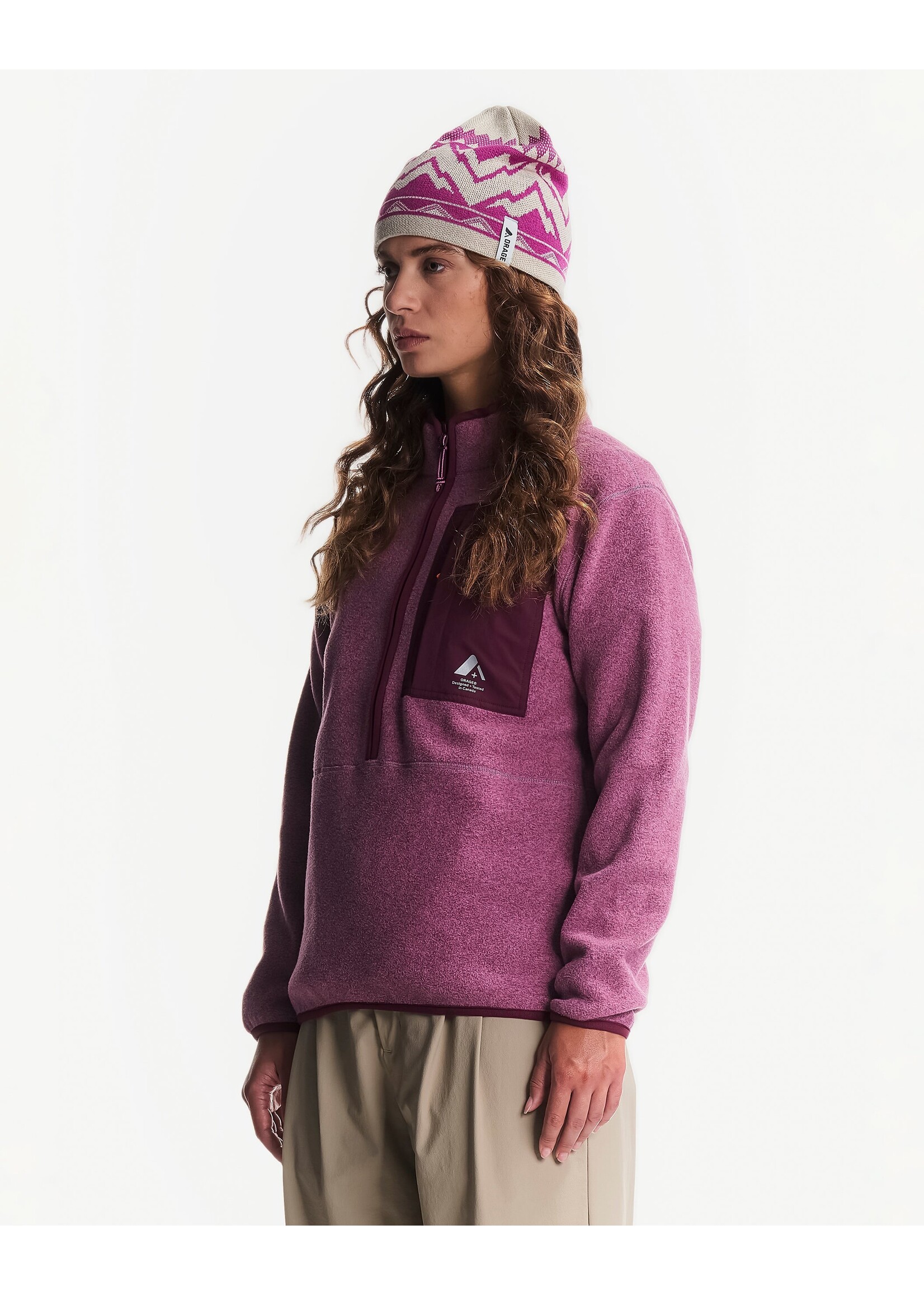 ORAGE Women's Hunter Half-Zip Fleece