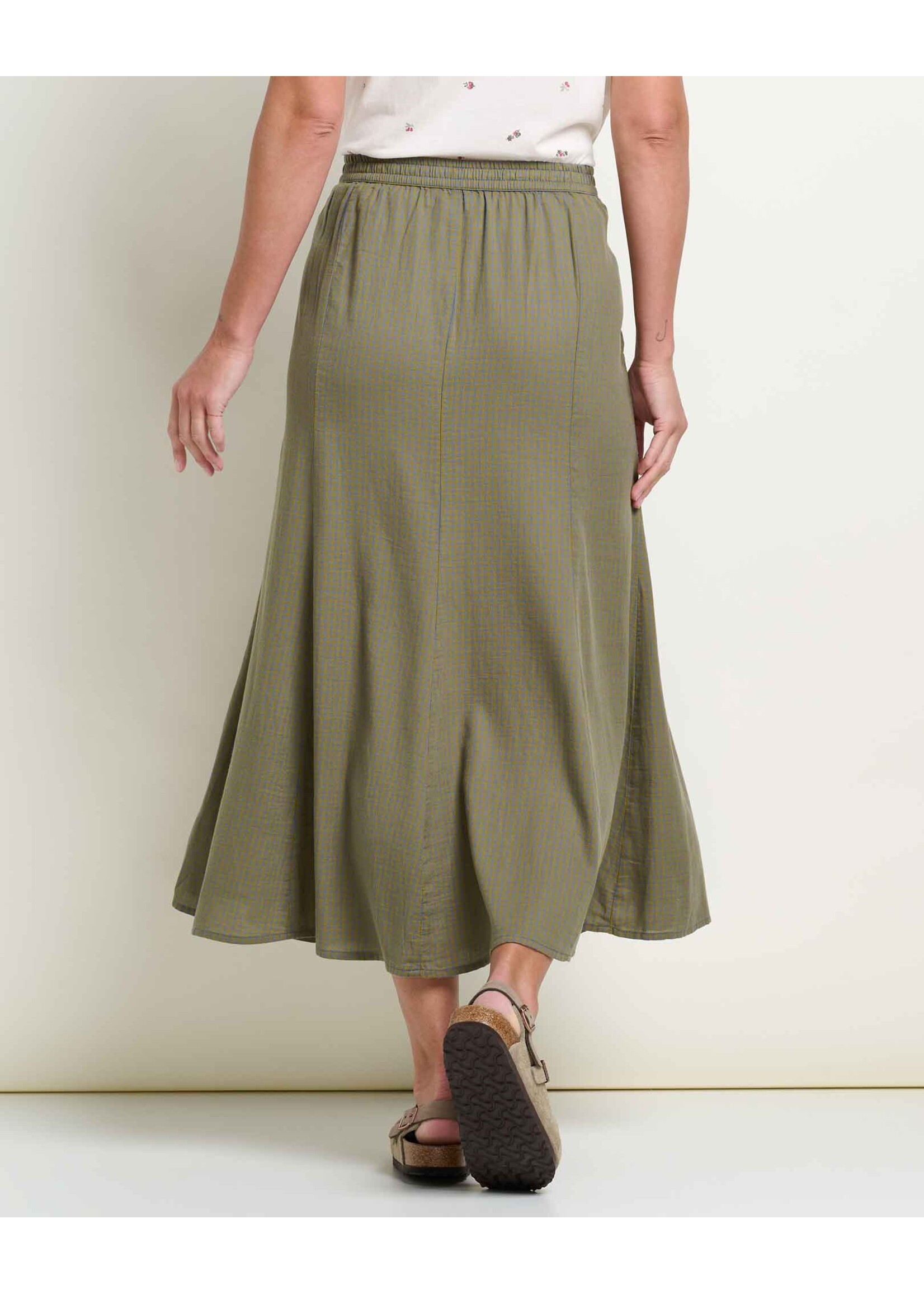 TOAD & CO MANZANA PANELED MIDI SKIRT