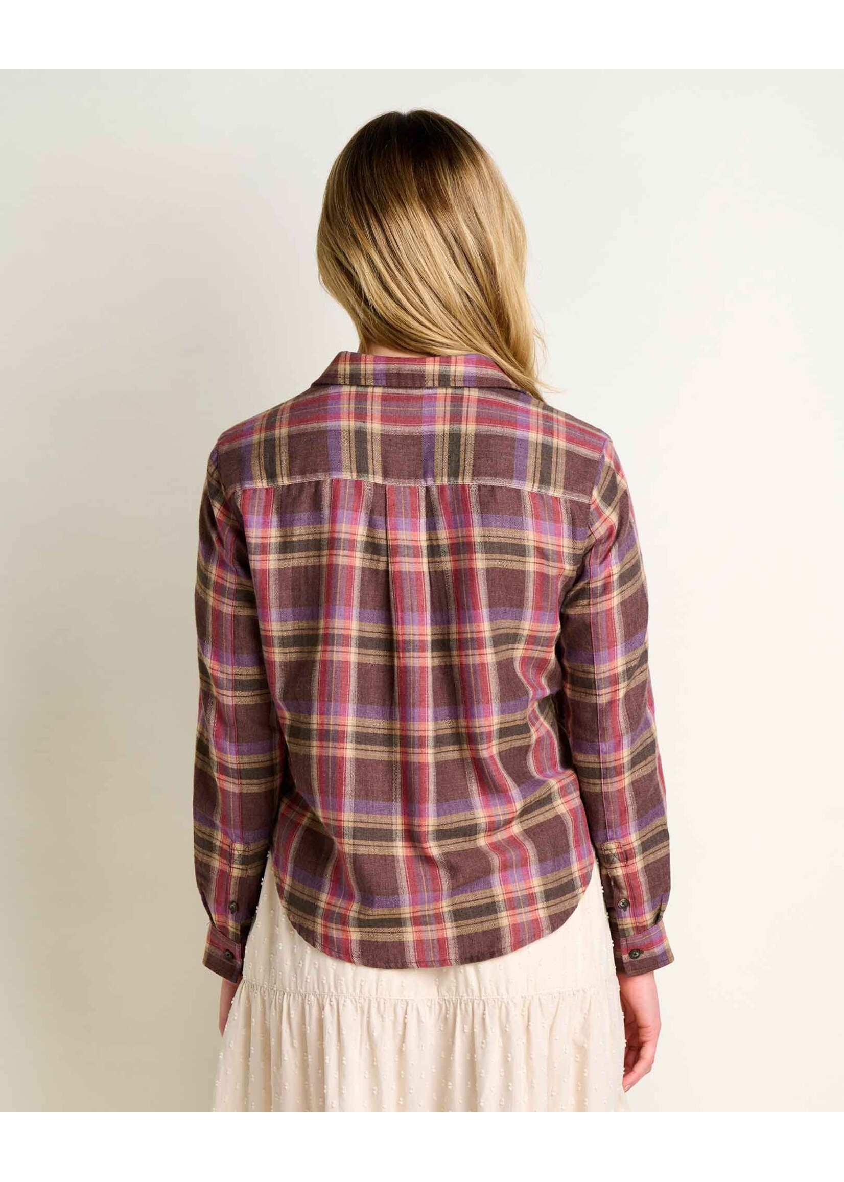 TOAD & CO WMS RE FORM FLANNEL BOXY L/S SHIRT-