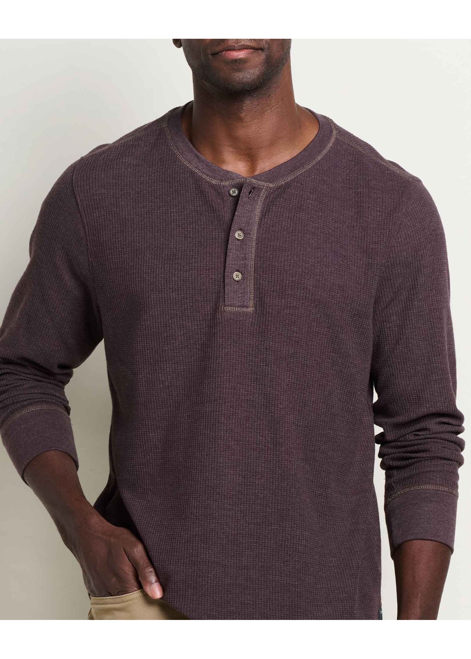 TOAD & CO FRAMER WAFFLE L/S HENLEY-