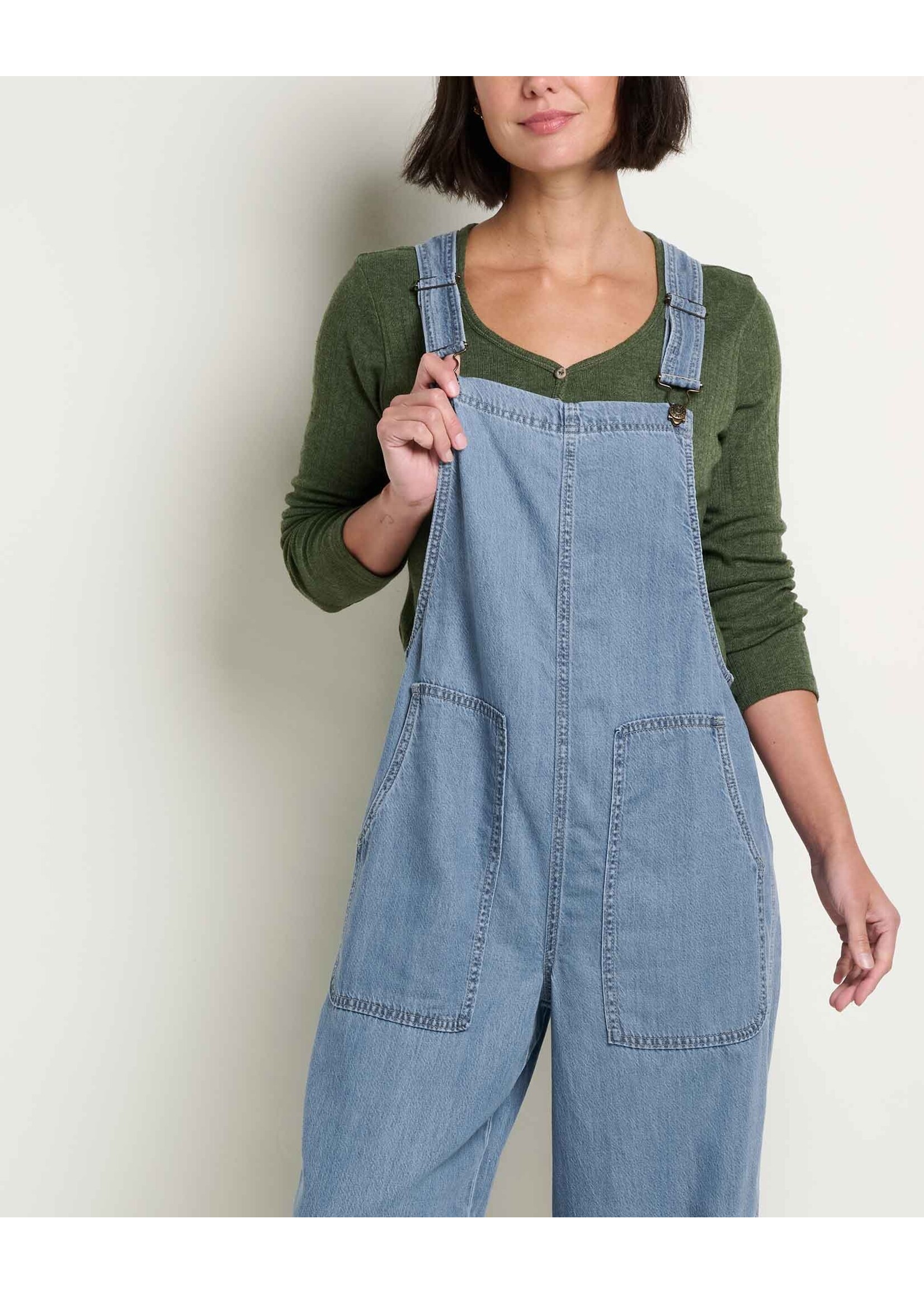 TOAD & CO WMS PINON WIDE LEG OVERALL-