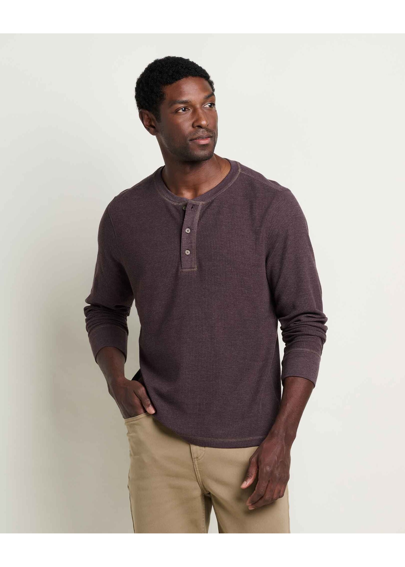 TOAD & CO FRAMER WAFFLE L/S HENLEY-