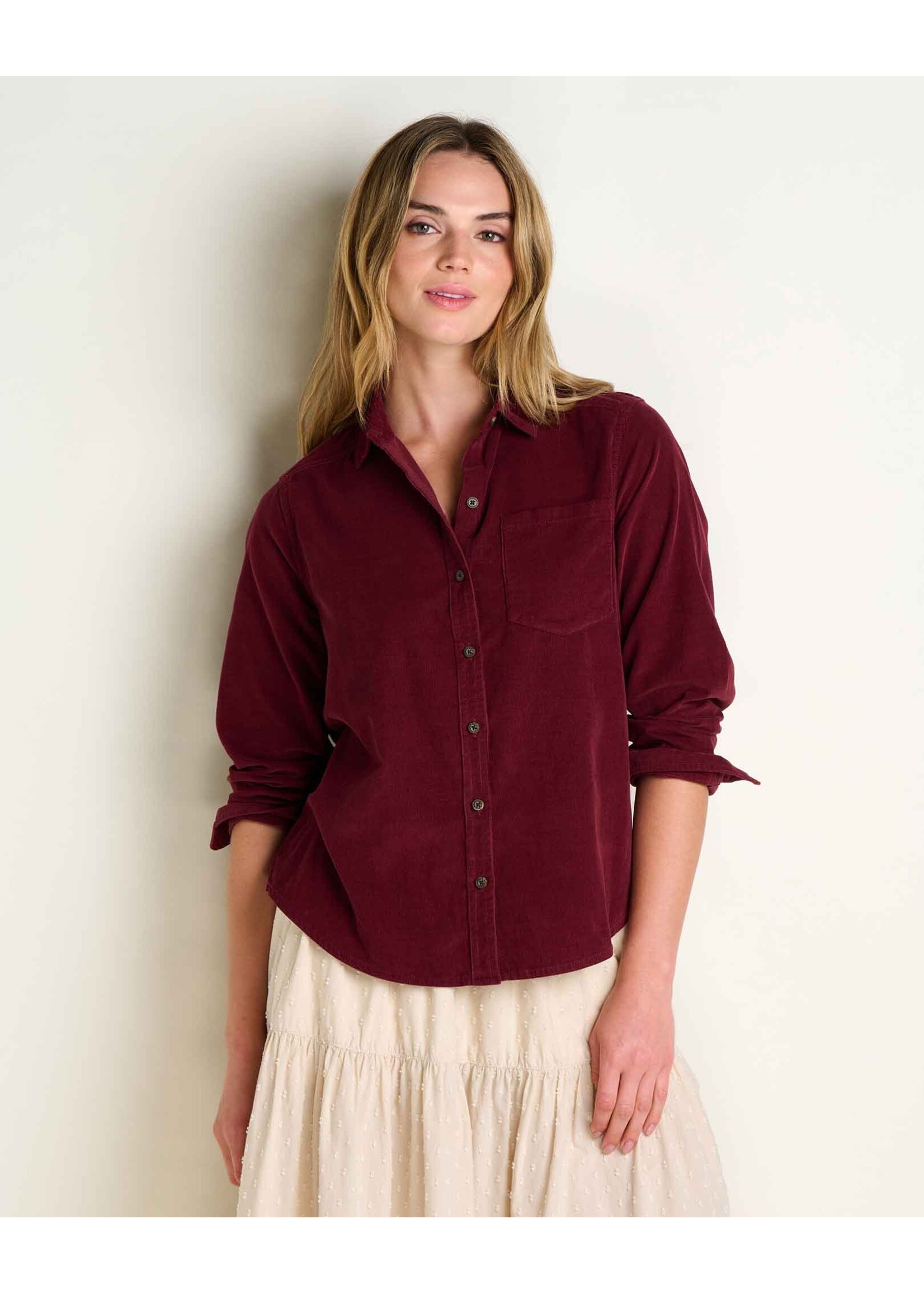 TOAD & CO WMS CATTAIL CORD L/S SHIRT