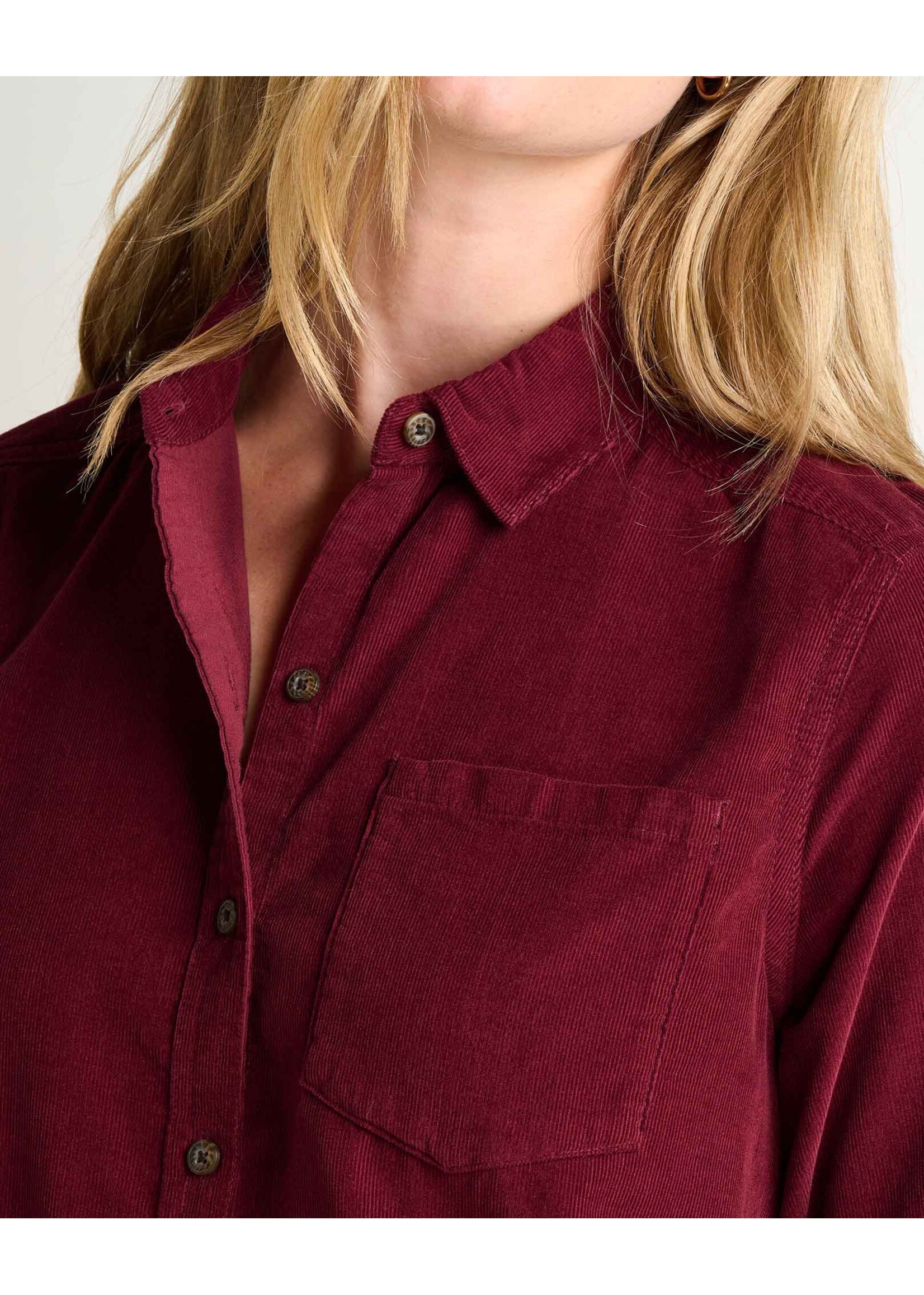 TOAD & CO WMS CATTAIL CORD L/S SHIRT