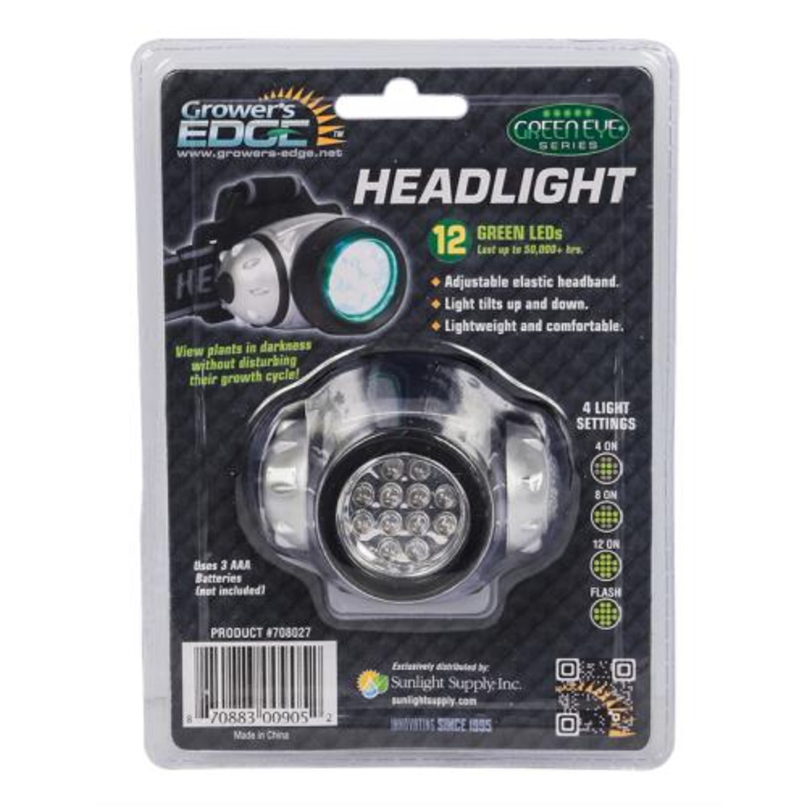 Growers Edge Grower's Edge Green Eye LED Headlight (100/Cs)