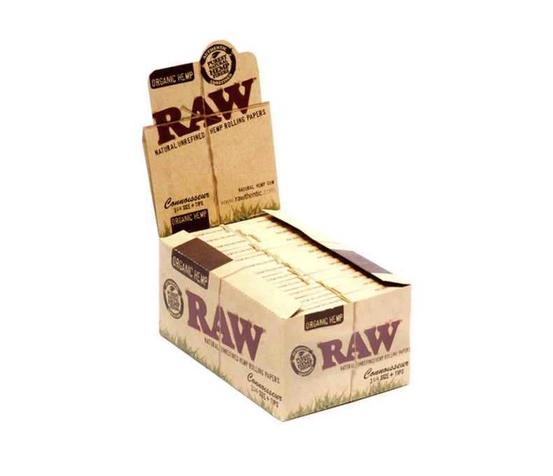 Raw Organic Conno 1.25 w/ Tips 2.99 - 24ct Display