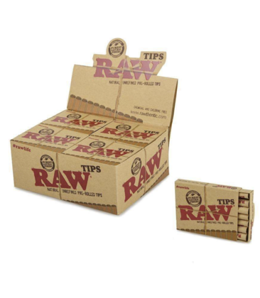 Raw Pre Rolled Tips 21ct 1.69 - 20ct Display