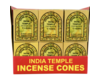 Incense India Temple Cones 2.99 - 36ct Display