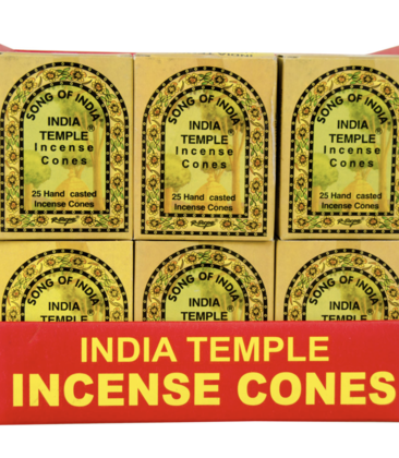 Incense India Temple Cones 2.99 - 36ct Display